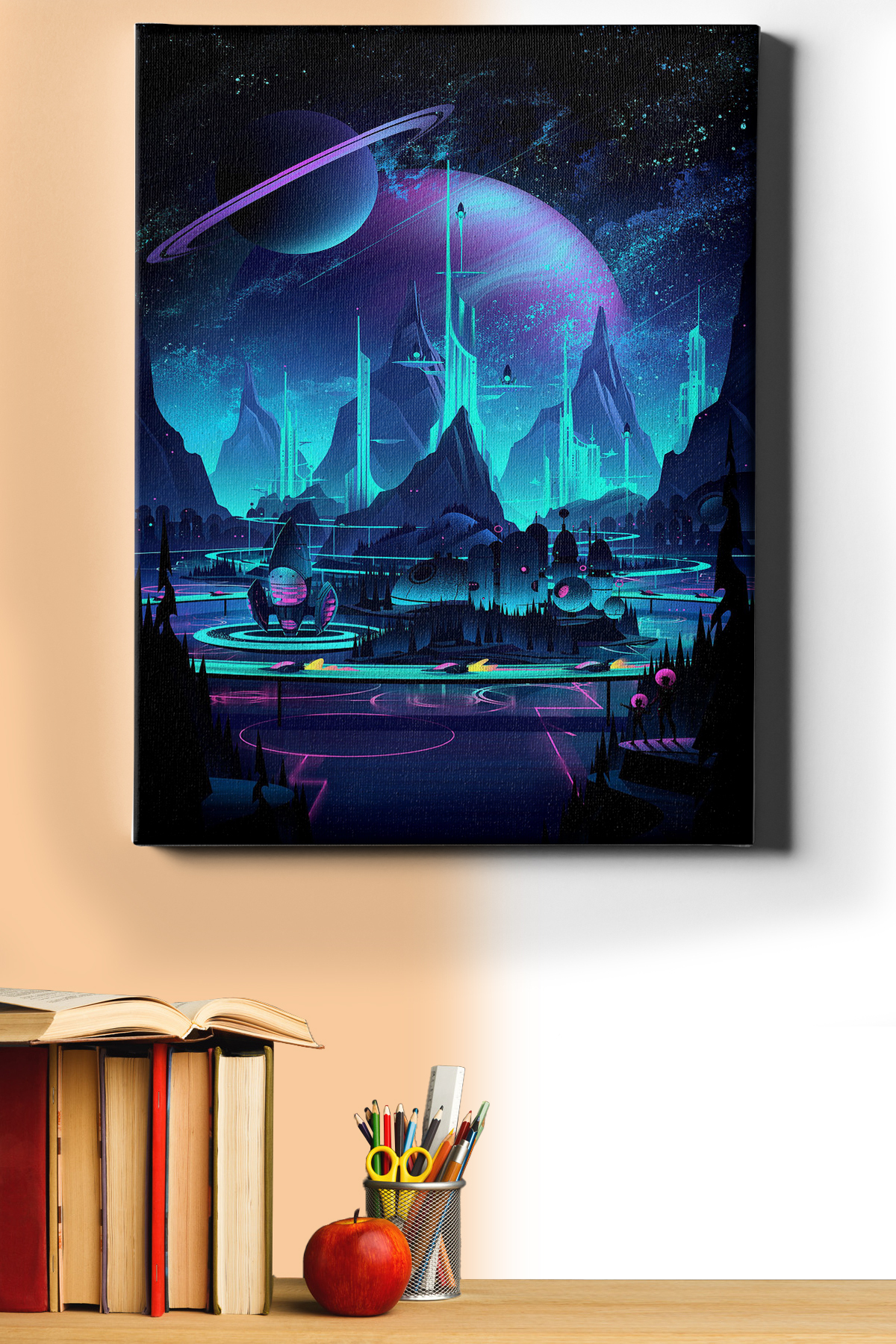 Sayılarla Boyama Seti Kasnaklı Satürn Halkaları