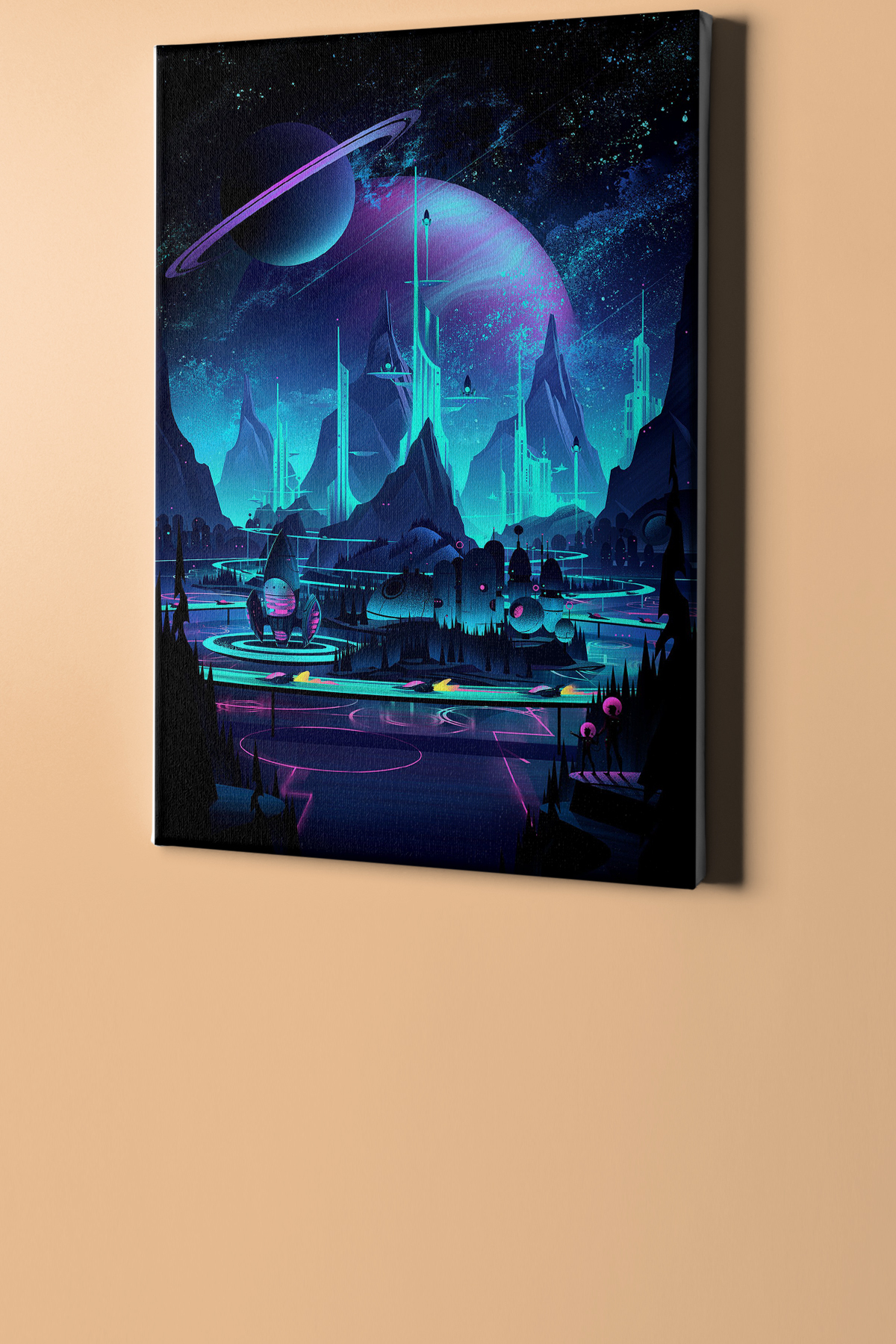 Sayılarla Boyama Seti Kasnaklı Satürn Halkaları - Görsel 2