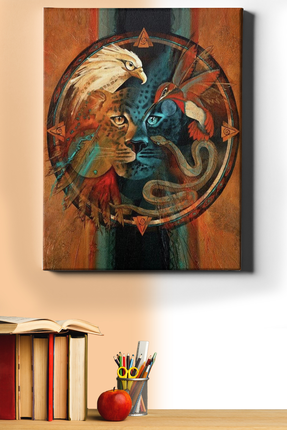 Sayılarla Boyama Seti Kasnaklı Erk Hayvanları