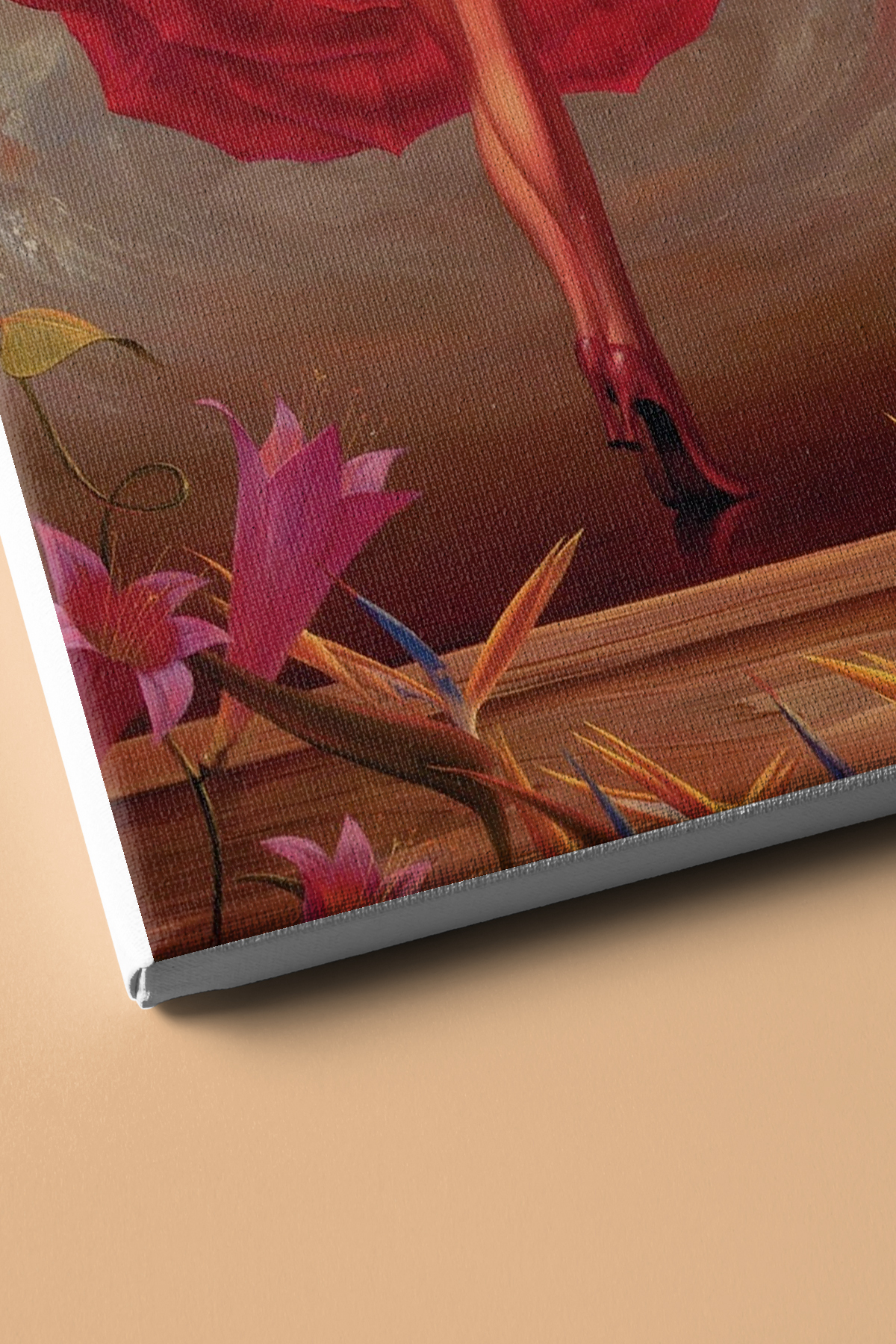 Sayılarla Boyama Seti Kasnaklı Gül Giyen Kadın - Görsel 3