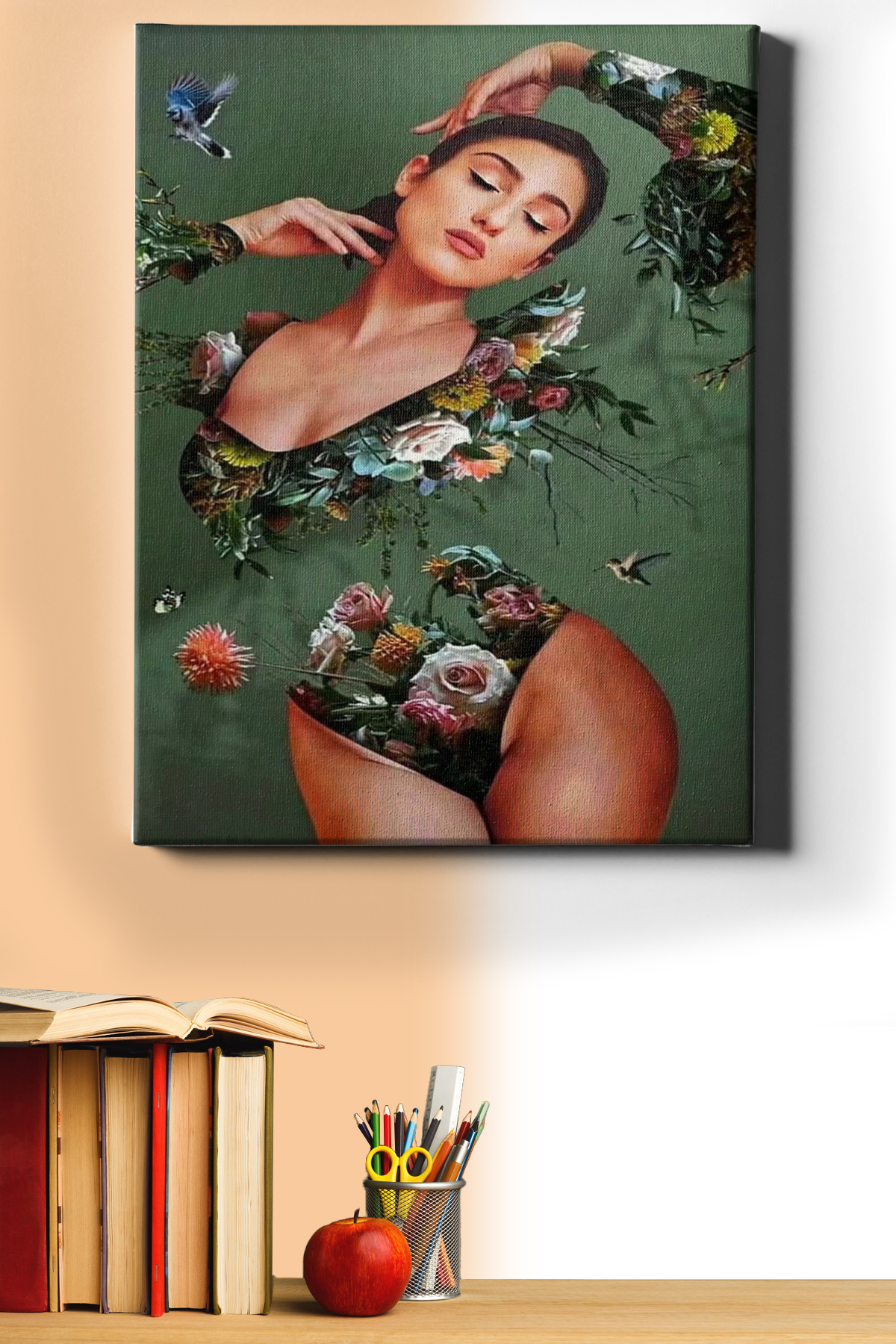 Sayılarla Boyama Seti Kasnaklı Kadının Doğası 2