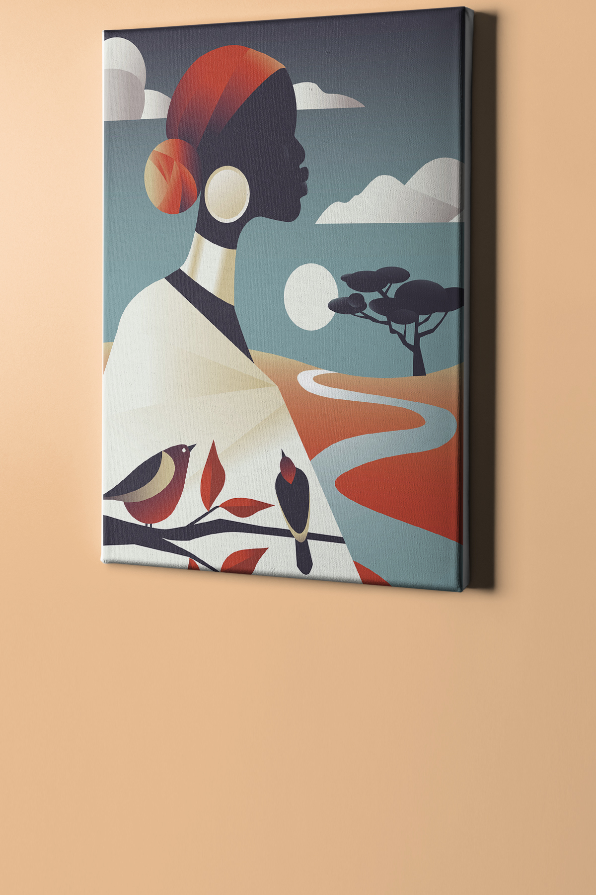 Sayılarla Boyama Seti Kasnaklı Bir Afrikalı - Görsel 2