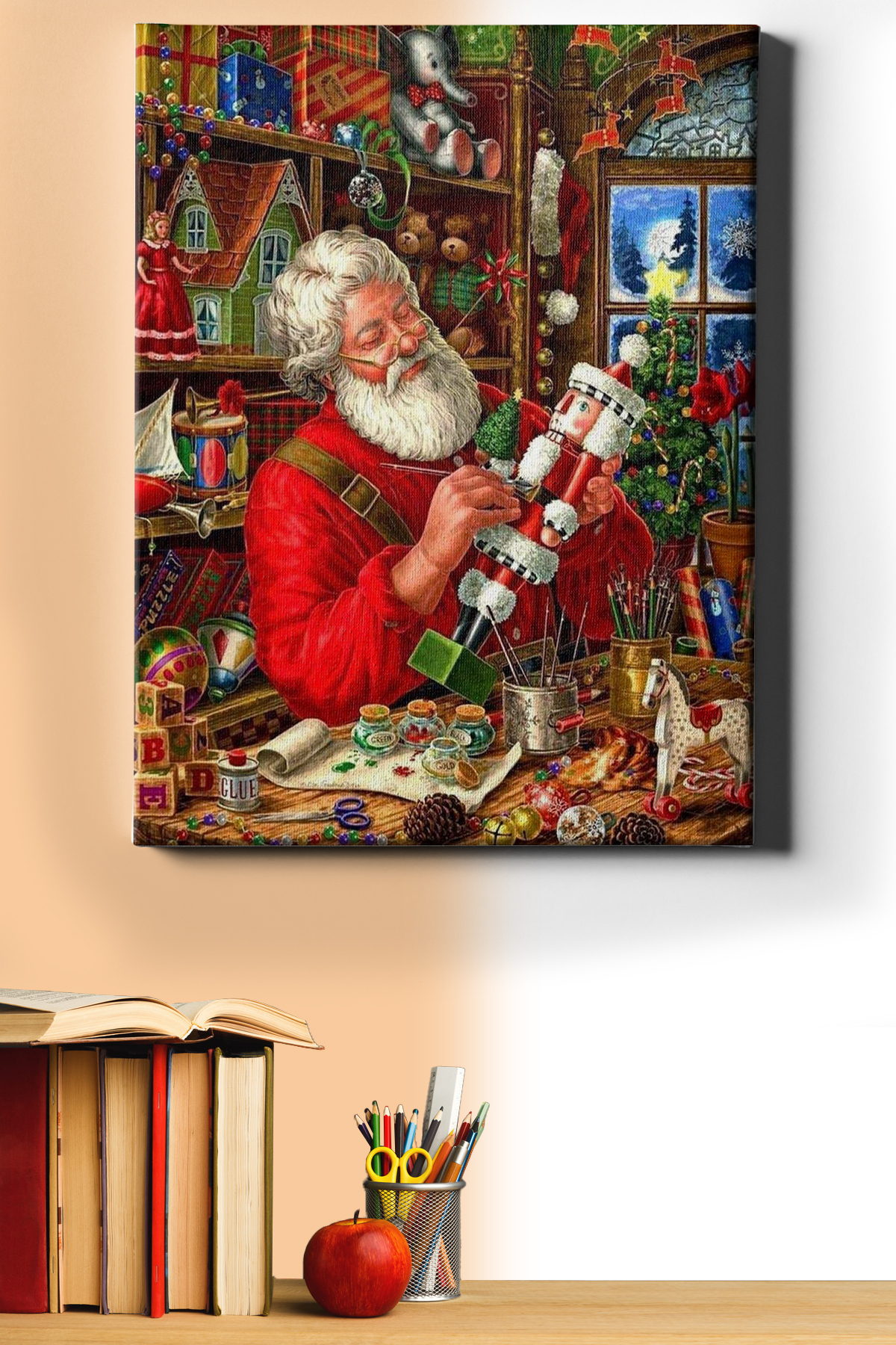 Sayılarla Boyama Seti Kasnaklı Noel Tamircisi