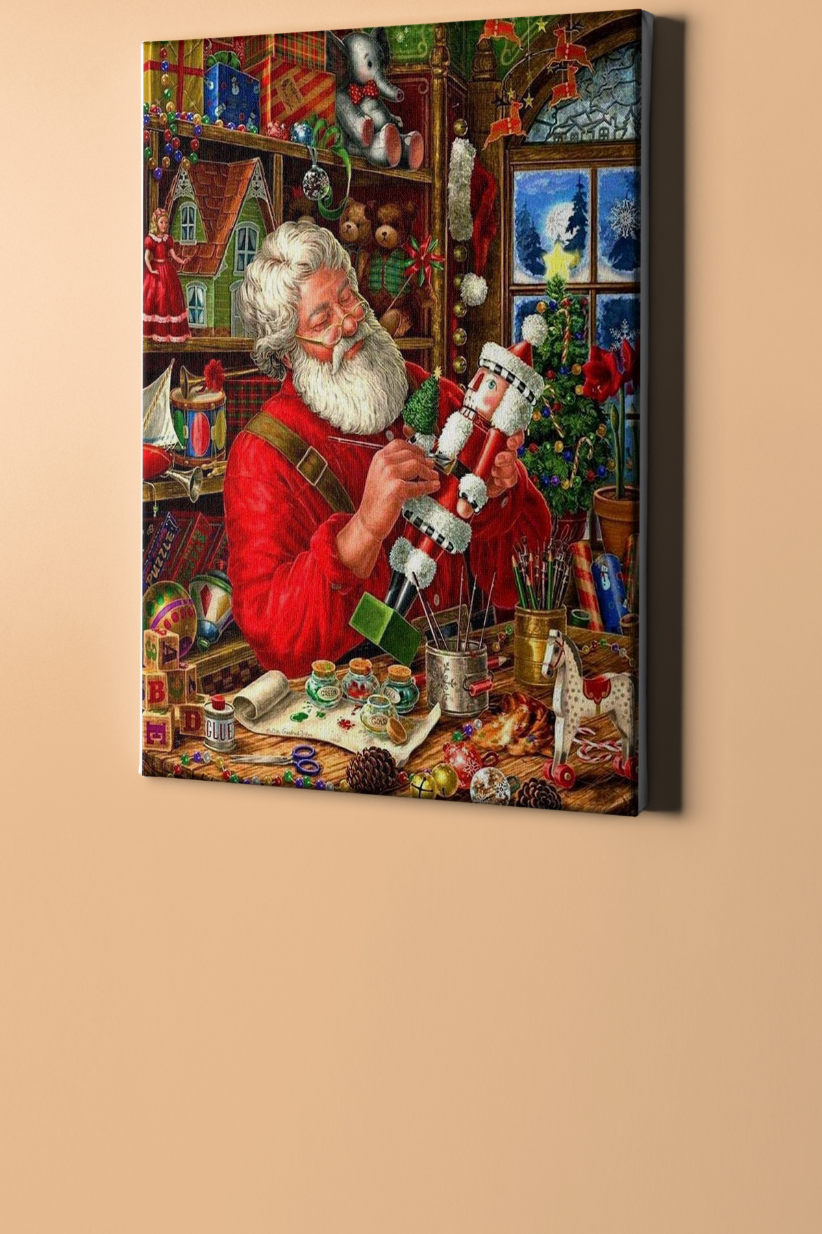 Sayılarla Boyama Seti Kasnaklı Noel Tamircisi - Görsel 2