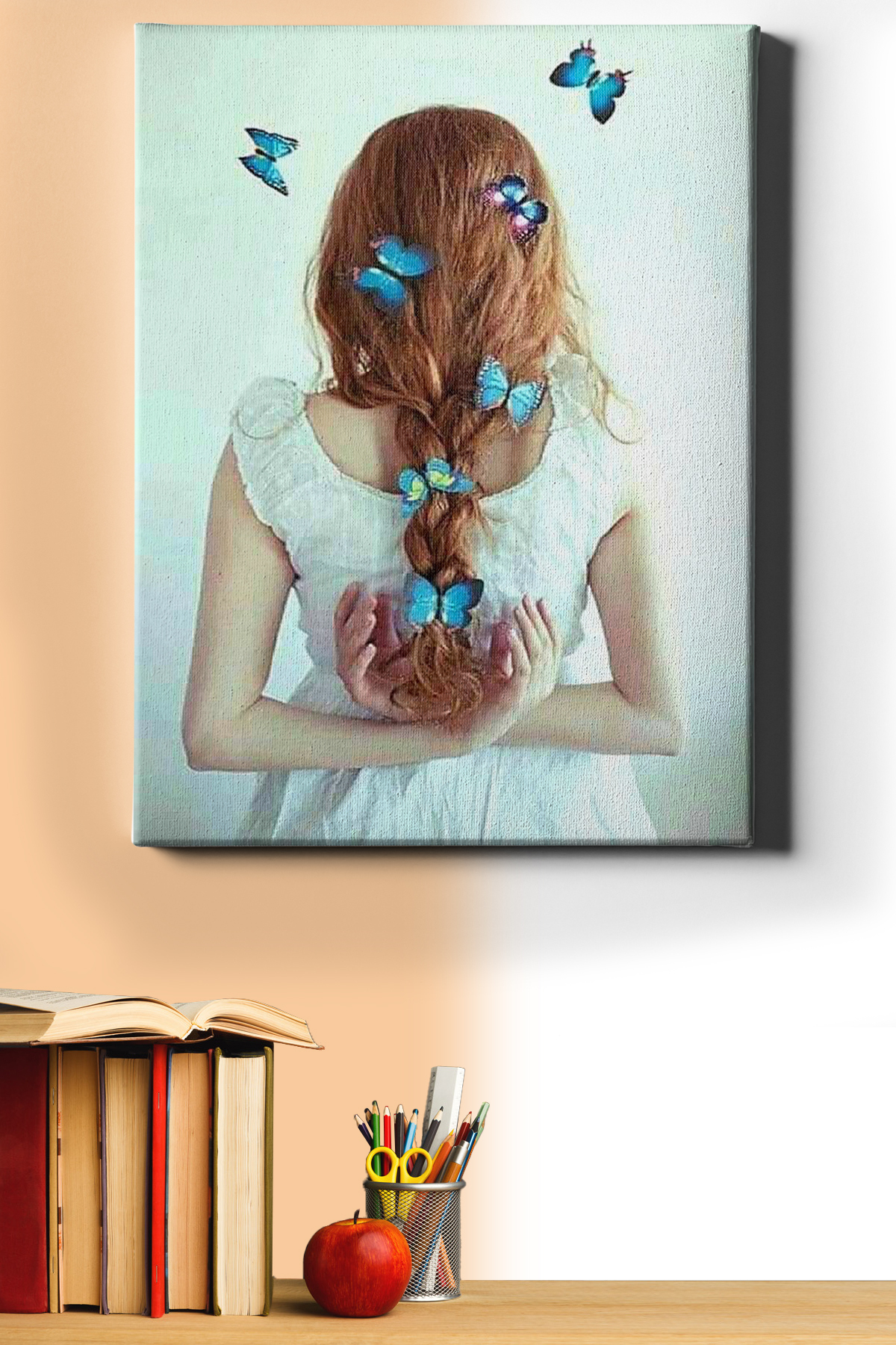 Sayılarla Boyama Seti Kasnaklı Yedi Kelebek