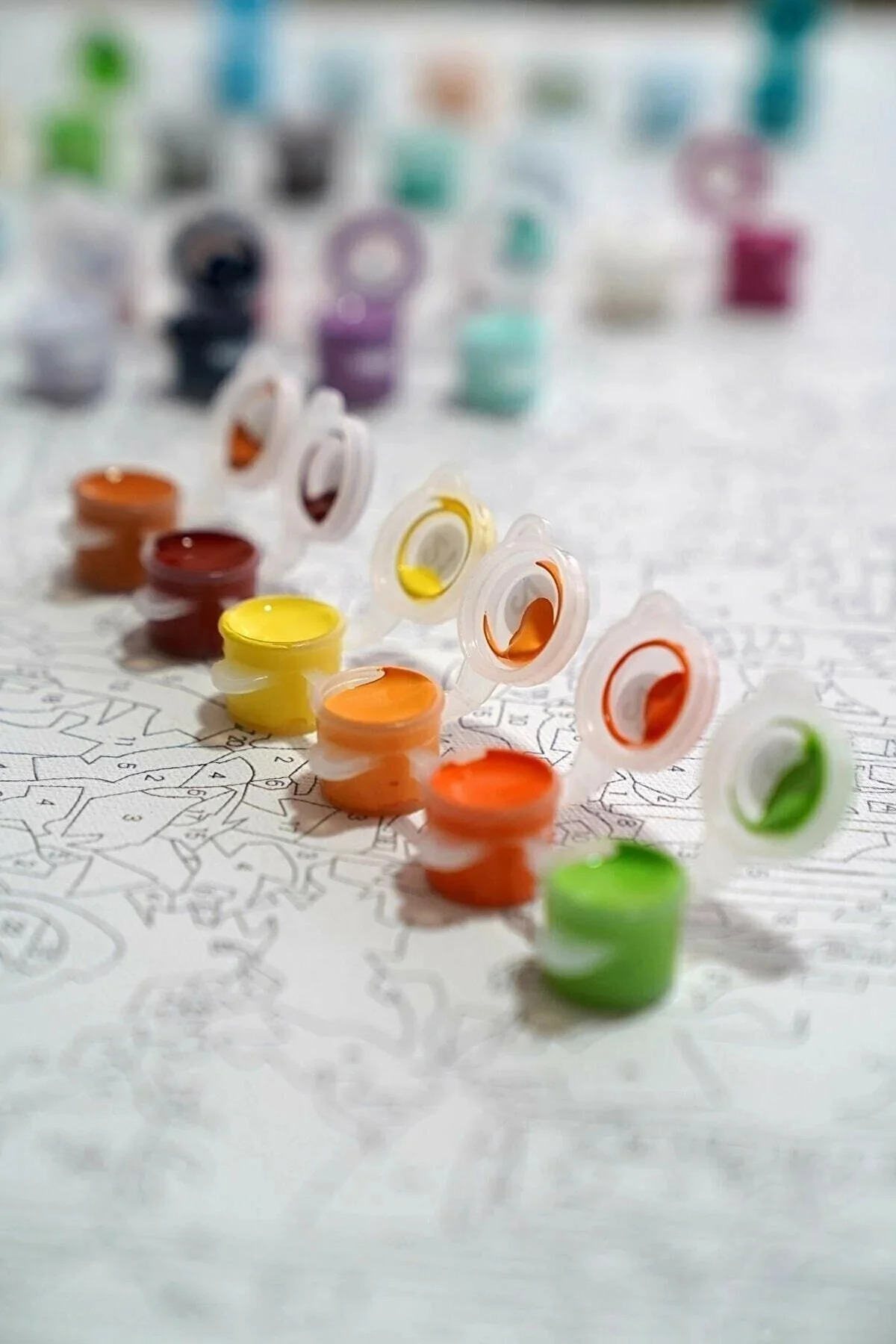 Sayılarla Boyama Seti Kasnaklı Yedi Kelebek - Görsel 8