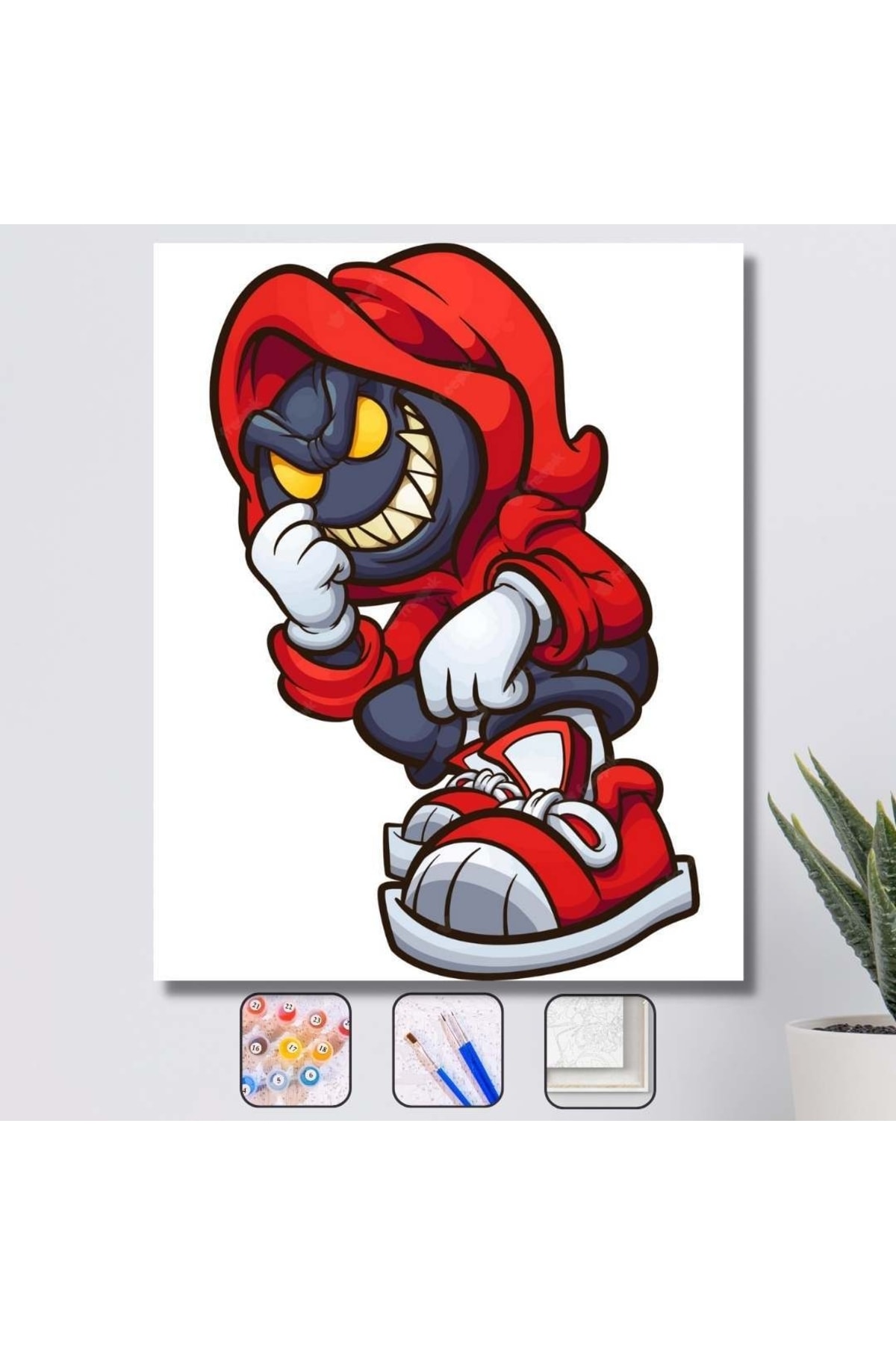 Sayılarla Boyama Seti Kasnaklı Korkunç Maskeli