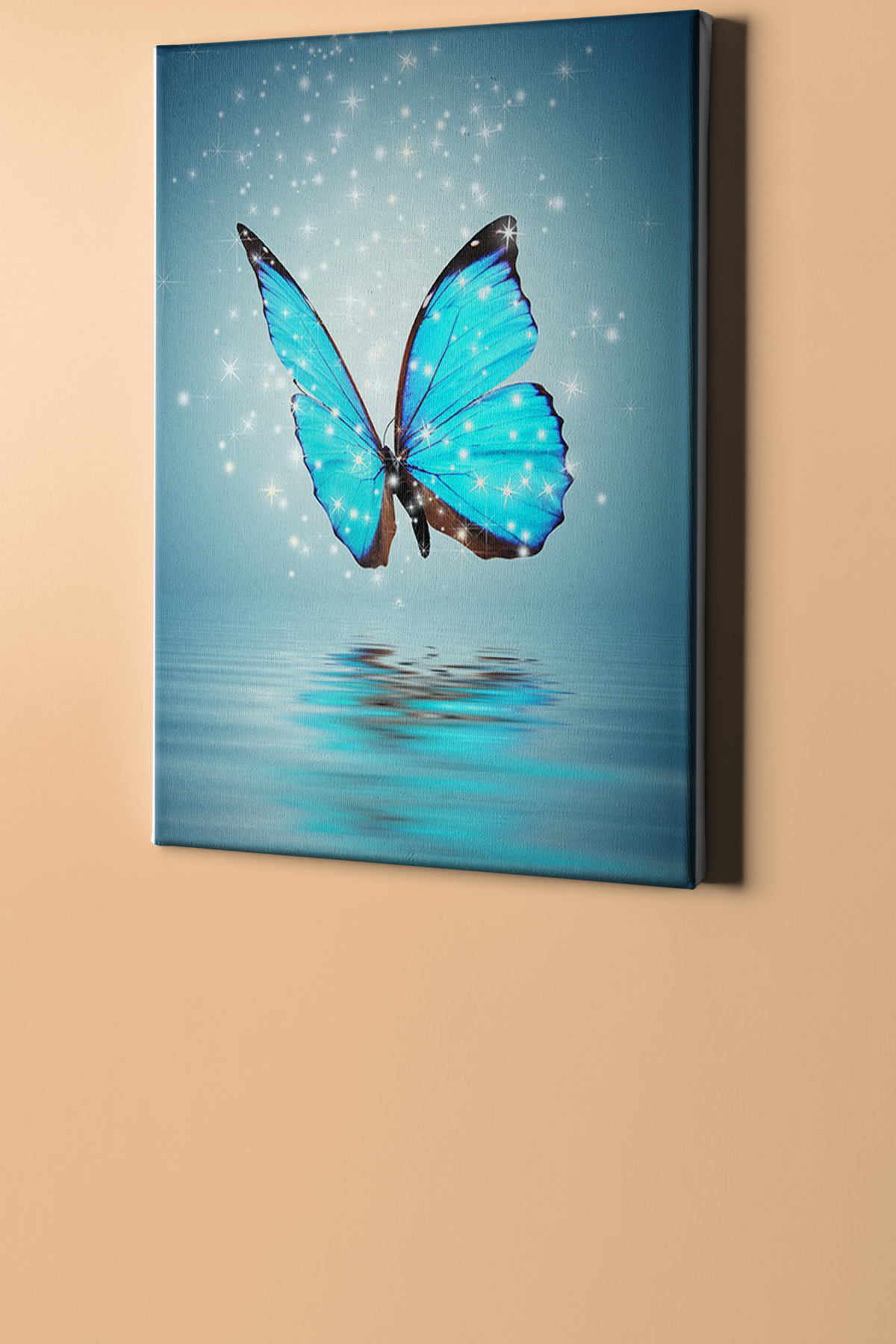 Sayılarla Boyama Seti Kasnaklı Mavili Kelebek - Görsel 2