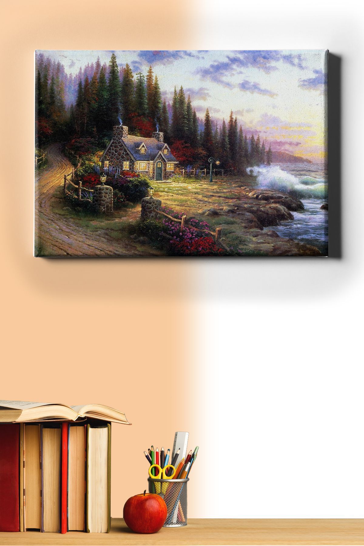 Sayılarla Boyama Seti Kasnaklı Yalnız Ev