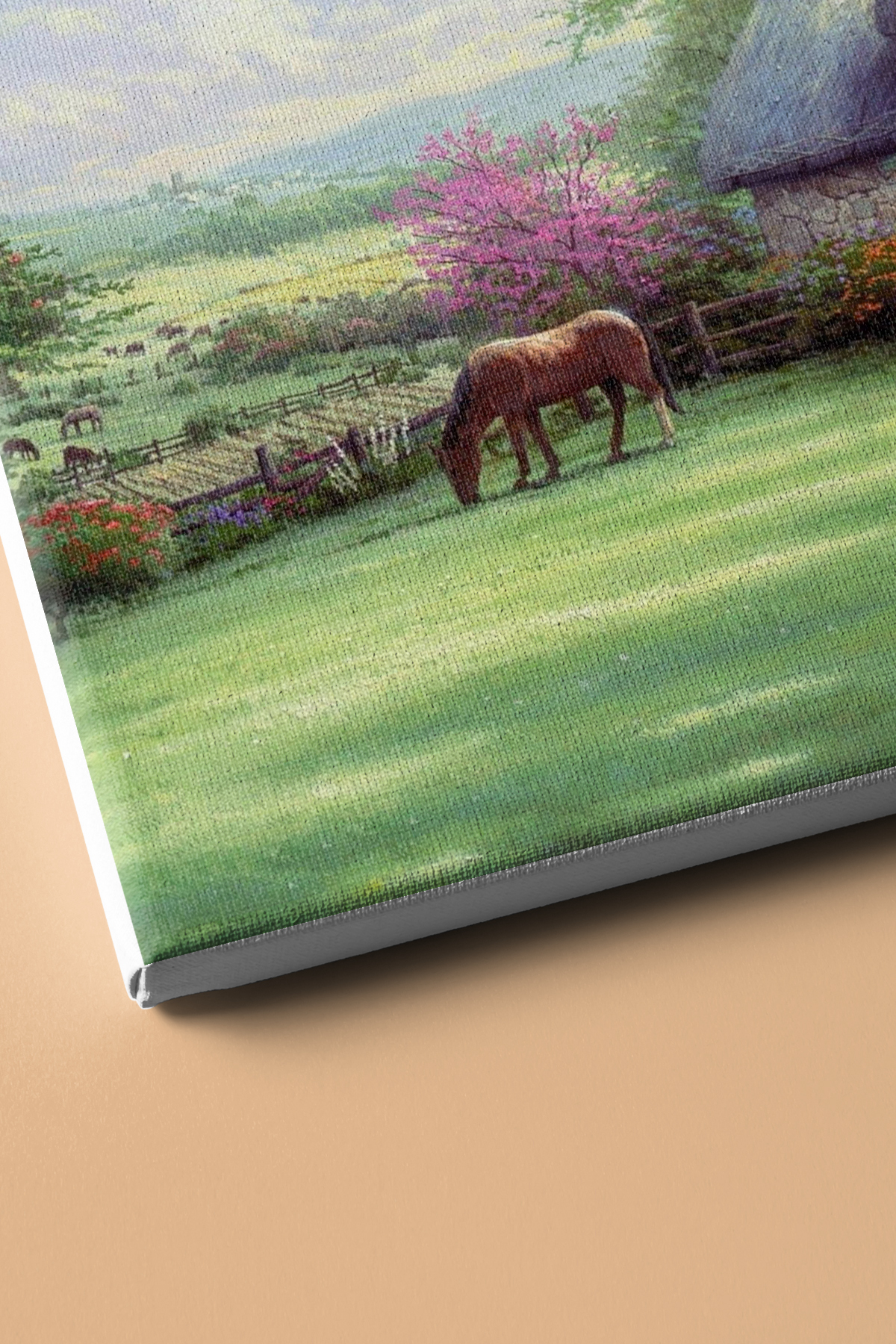 Sayılarla Boyama Seti Kasnaklı Çiftlik Evindeki Atlar - Görsel 3