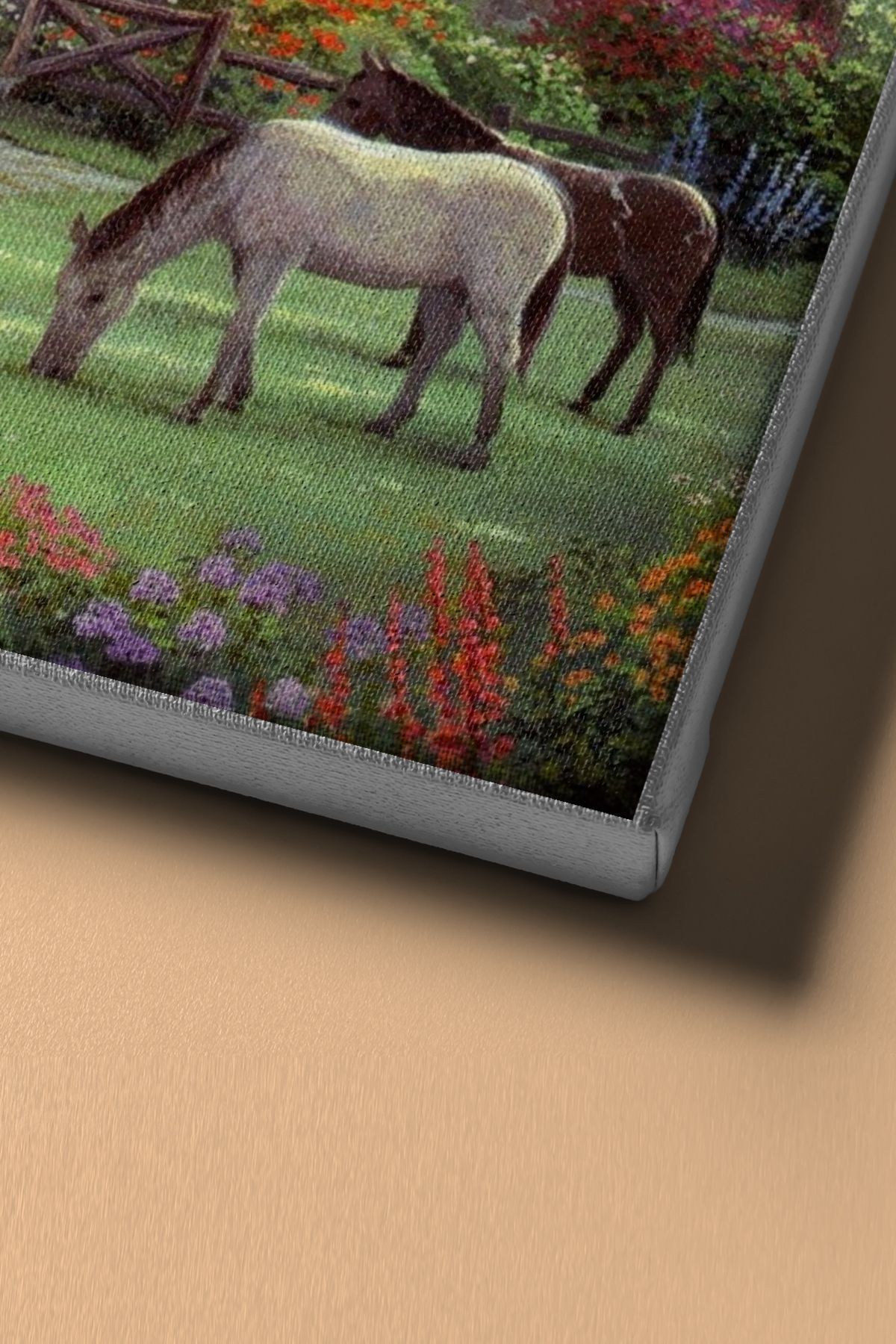 Sayılarla Boyama Seti Kasnaklı Çiftlik Evindeki Atlar - Görsel 4