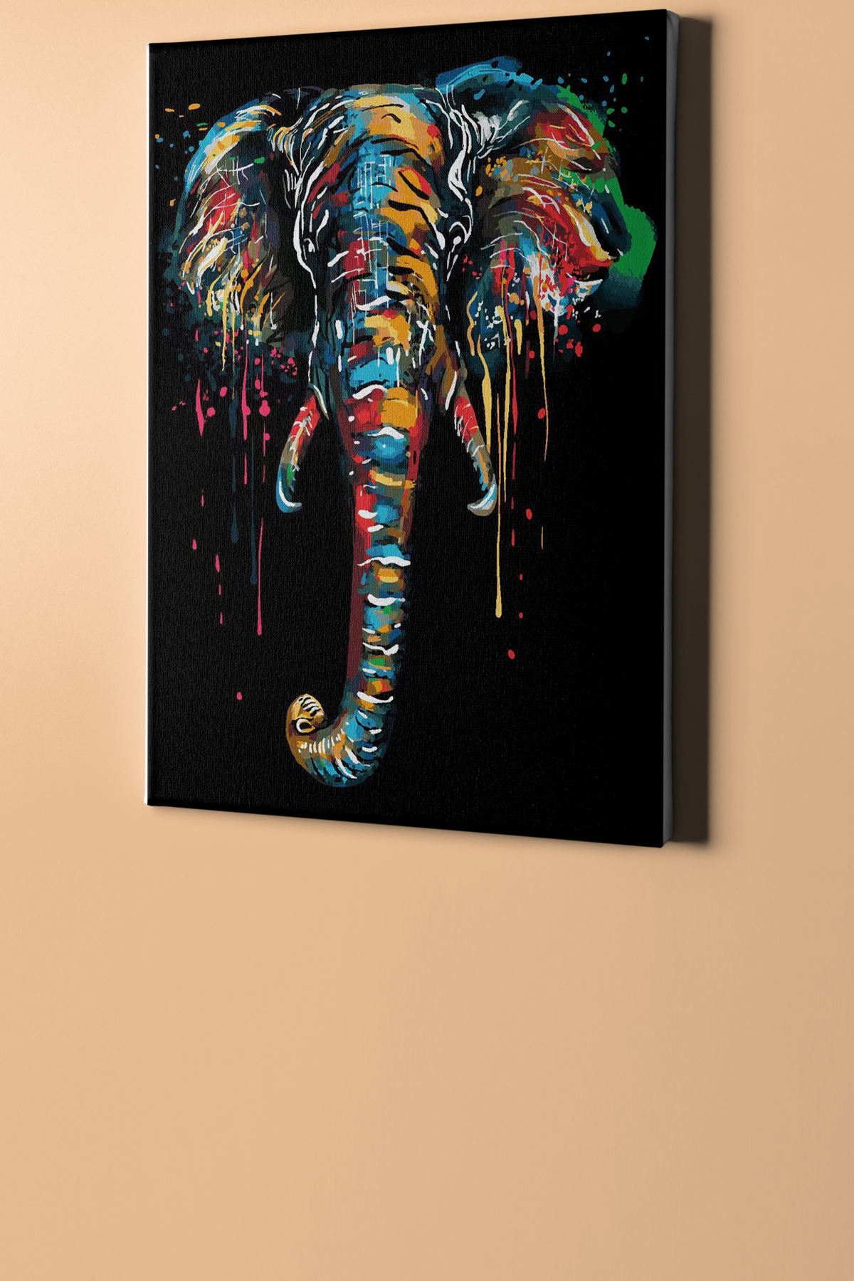 Sayılarla Boyama Seti Kasnaklı Renkli Fil - Görsel 2