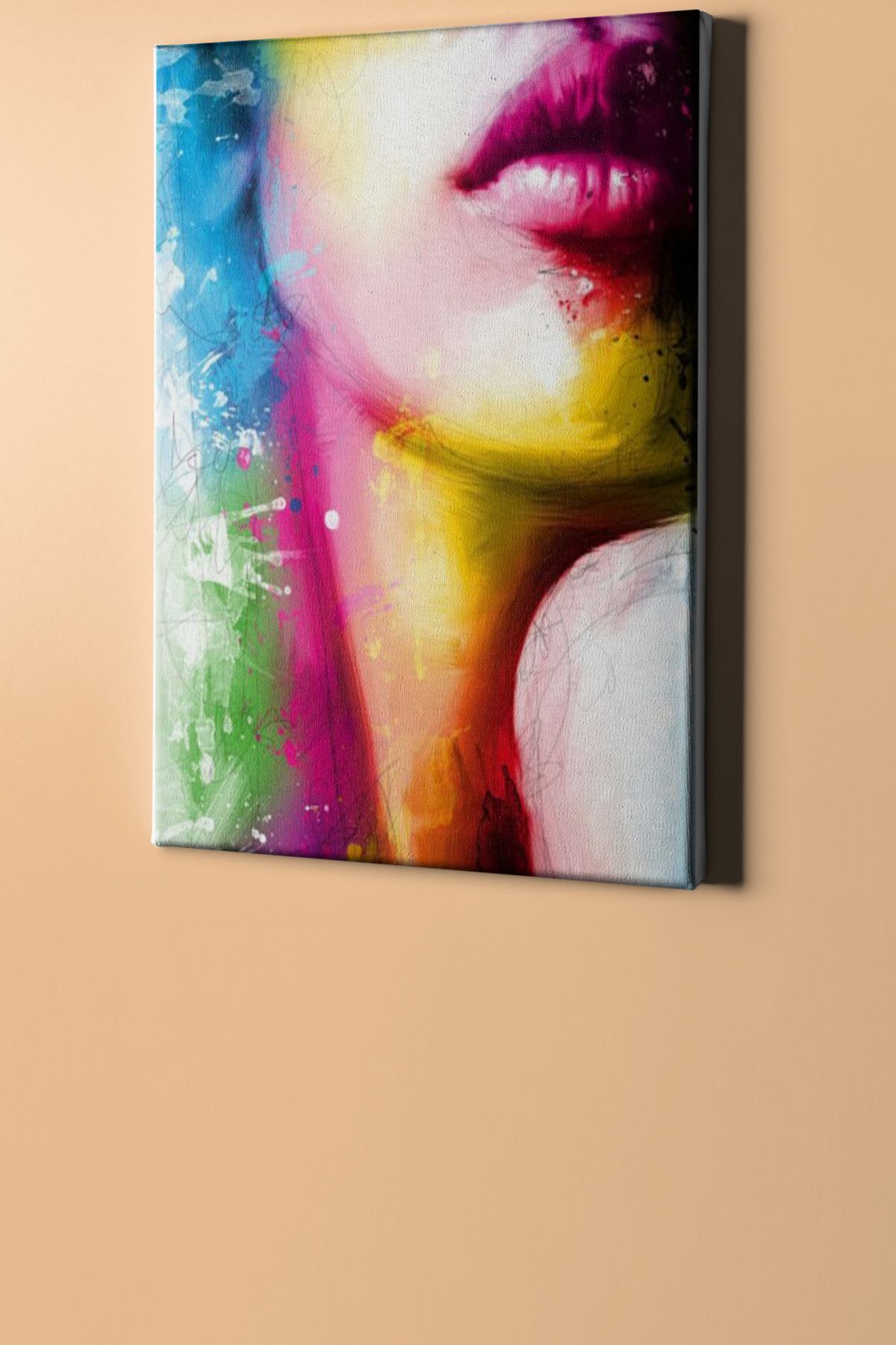 Sayılarla Boyama Seti Kasnaklı Gökkuşağı Kadın - Görsel 2