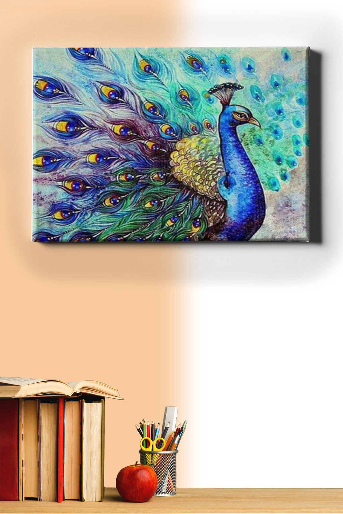 Bereket Tavus Kuşu Sayılarla Boyama Seti Kasnaklı