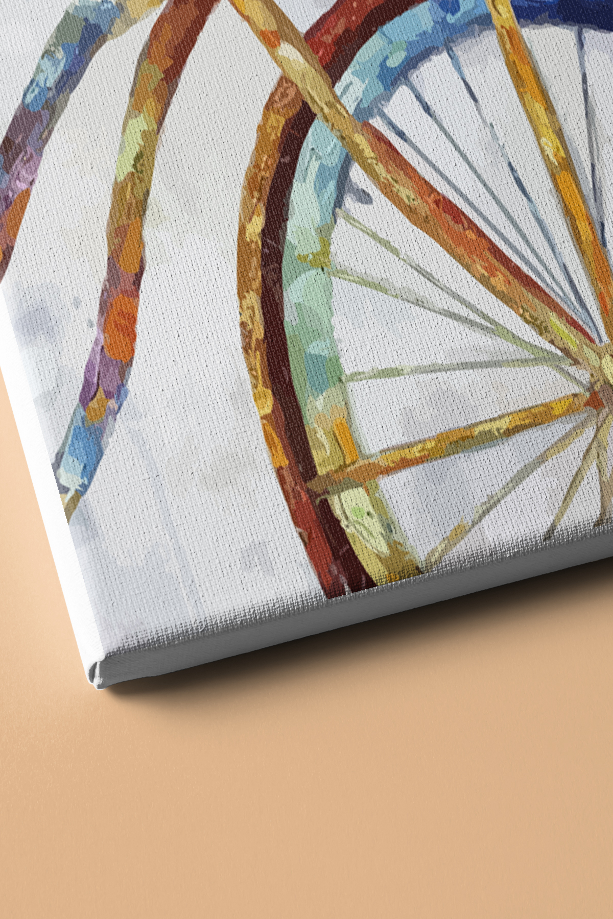 Sayılarla Boyama Seti Kasnaklı Çiçekli Bisiklet - Görsel 3