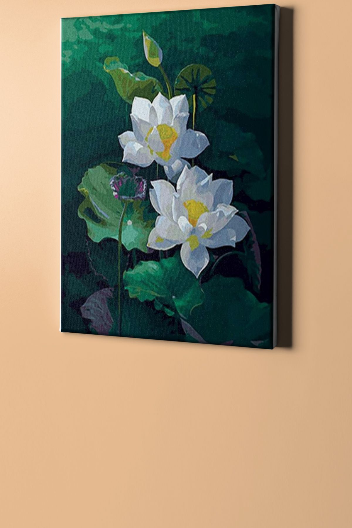 Sayılarla Boyama Seti Kasnaklı Duru Nilüfer - Görsel 2