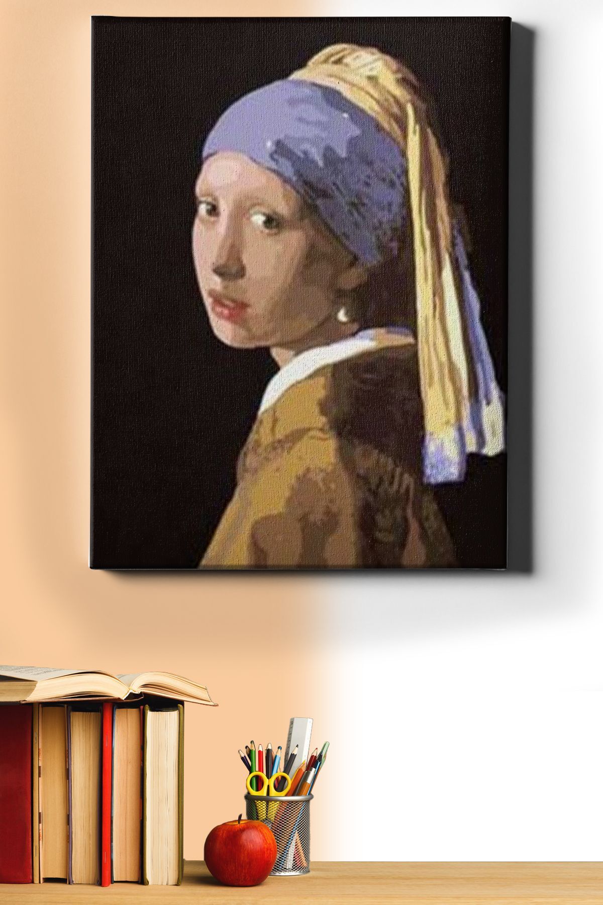 Sayılarla Boyama Seti Kasnaklı Inci Küpeli Kız