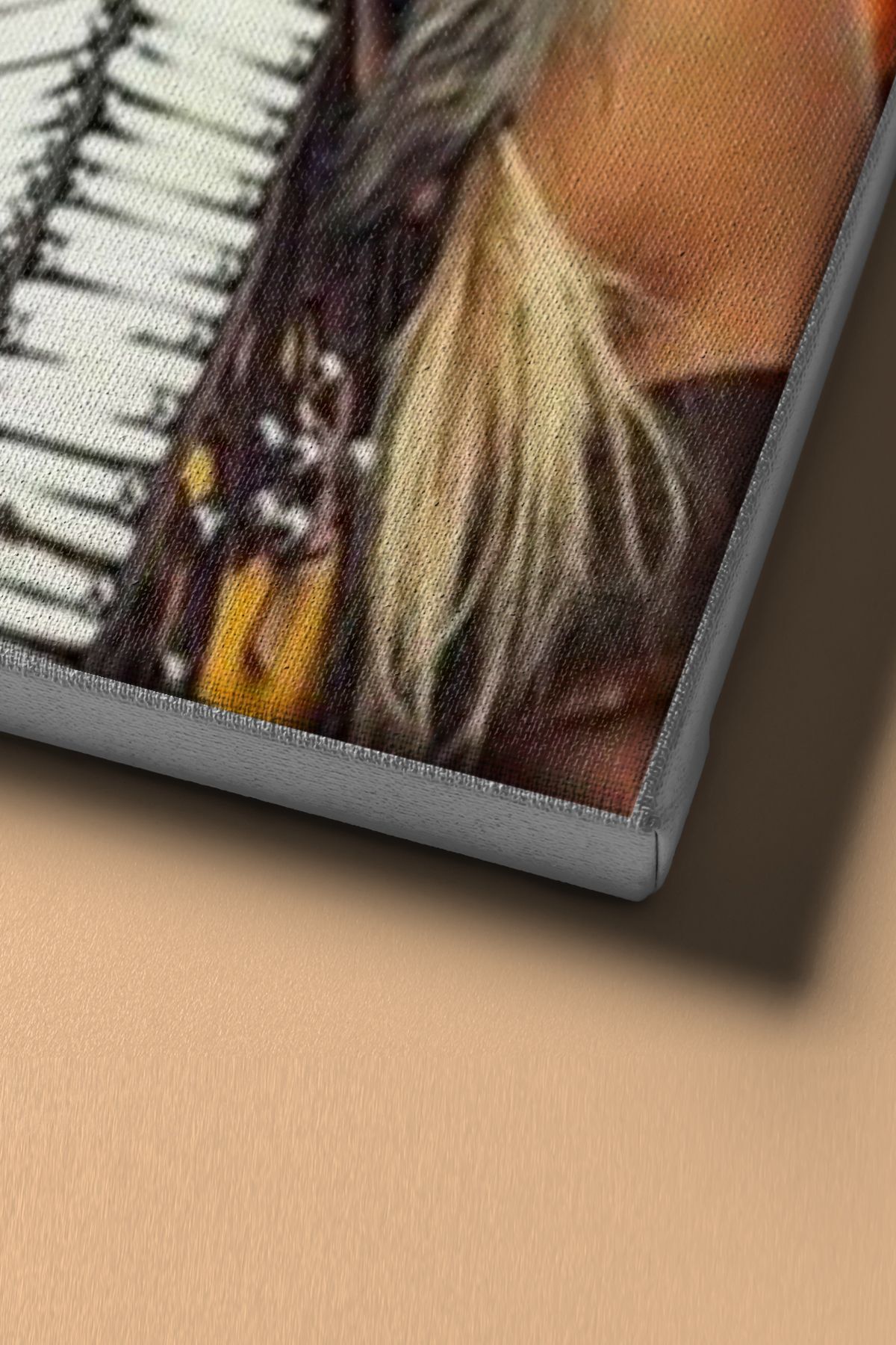 Sayılarla Boyama Seti Kasnaklı Kızılderili Kız - Görsel 4