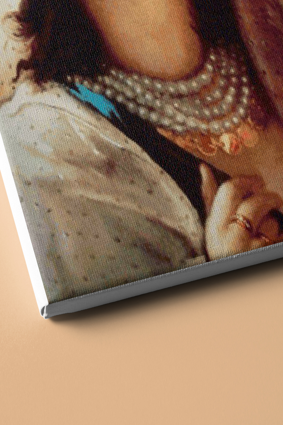 Sayılarla Boyama Seti Kasnaklı Beyaz Leylaklı Kız - Görsel 3