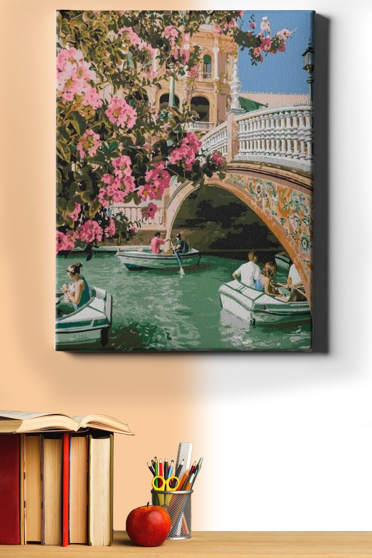 Sayılarla Boyama Seti Kasnaklı Kanaldaki Köprü