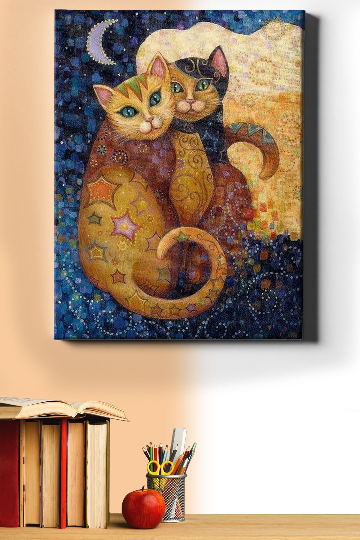 Sayılarla Boyama Seti Kasnaklı Sevgili Kediler