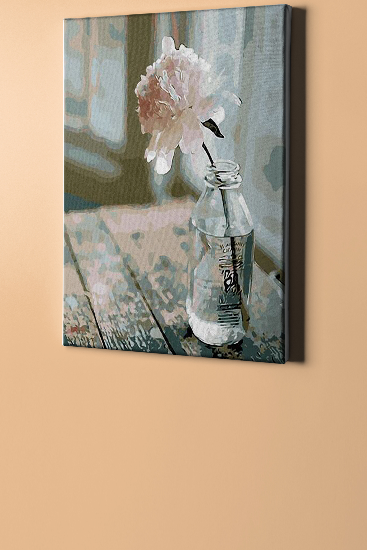 Sayılarla Boyama Seti Kasnaklı Şişedeki Çiçek - Görsel 2