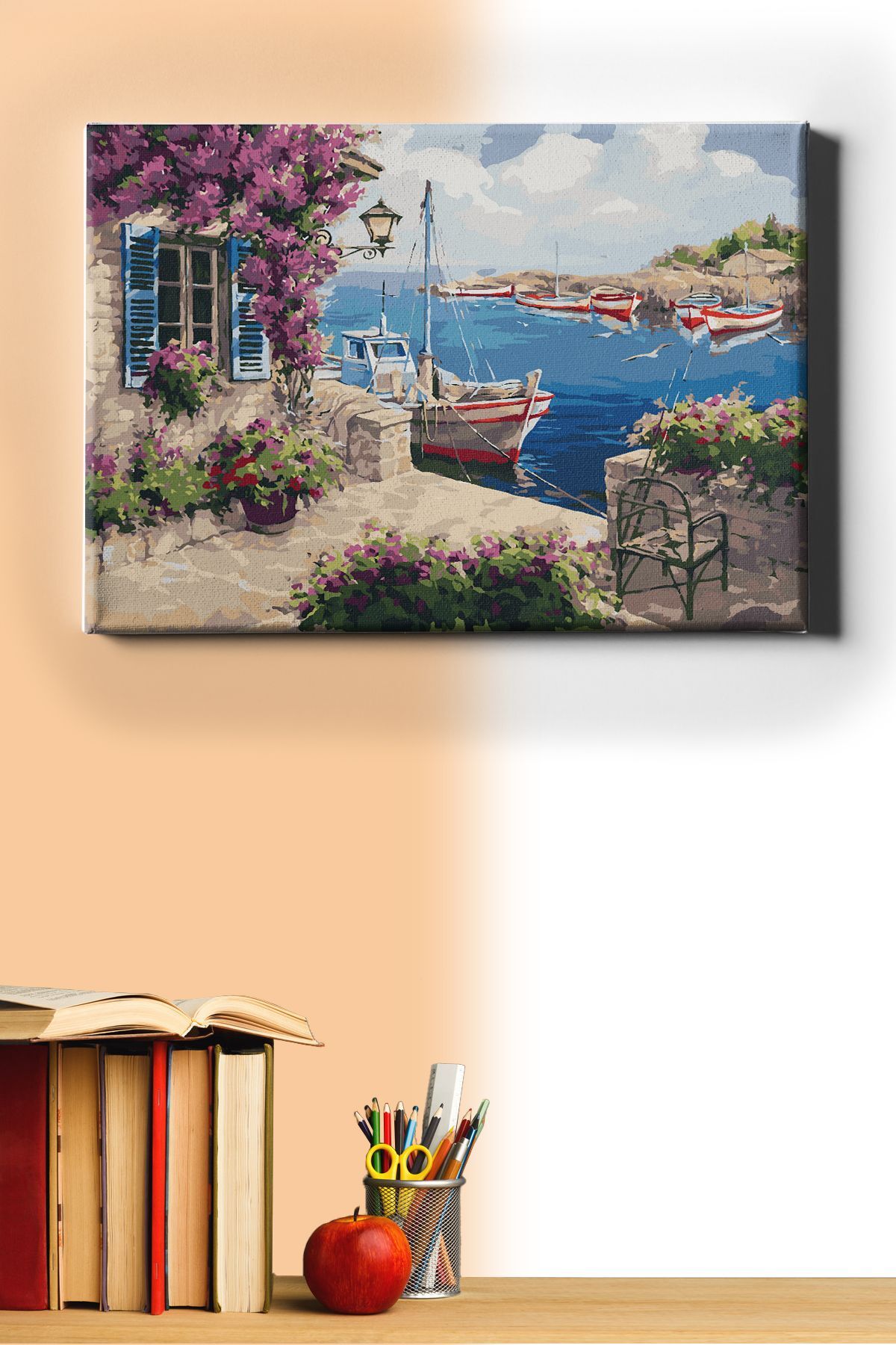 Sayılarla Boyama Seti Kasnaklı Yazlık Ev