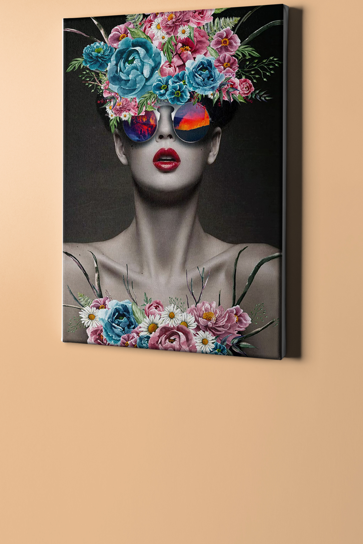 Sayılarla Boyama Seti Kasnaklı Çiçek Saçlı Kadın 7 - Görsel 2