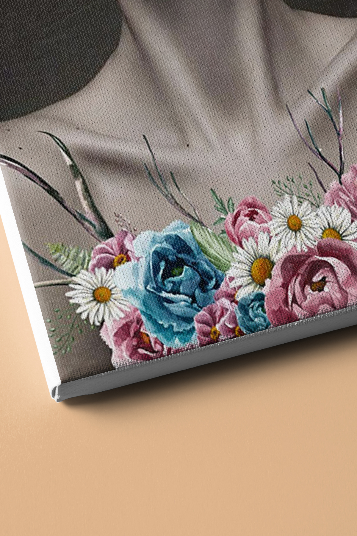 Sayılarla Boyama Seti Kasnaklı Çiçek Saçlı Kadın 7 - Görsel 3