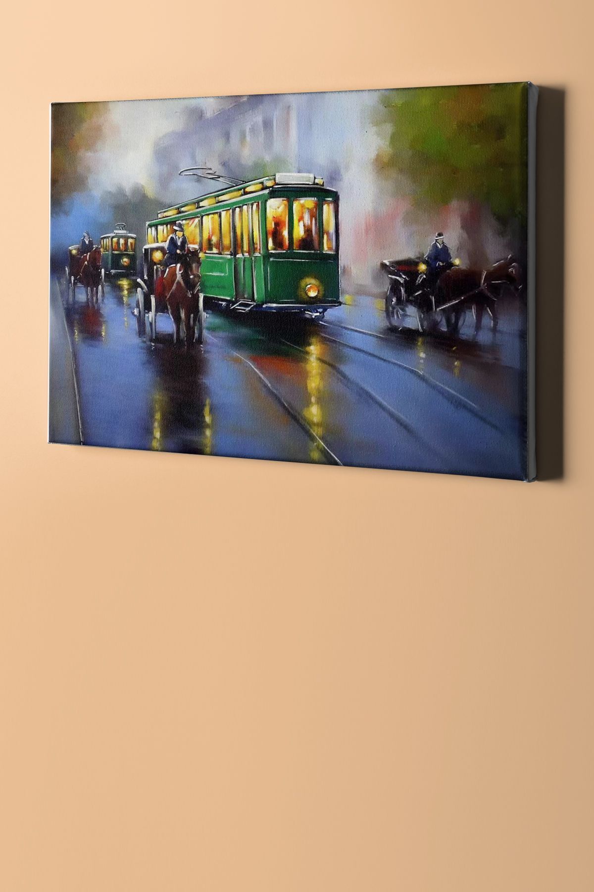 Sayılarla Boyama Seti Kasnaklı Caddeden Geçen Tramvay - Görsel 2