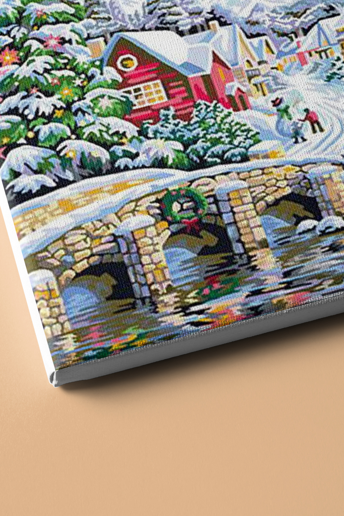 Sayılarla Boyama Seti Kasnaklı Kasabada Kış Keyfi - Görsel 3