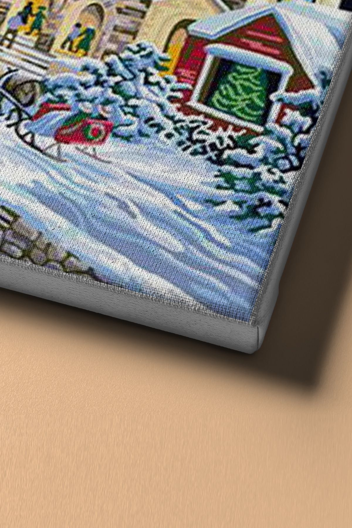 Sayılarla Boyama Seti Kasnaklı Kasabada Kış Keyfi - Görsel 4