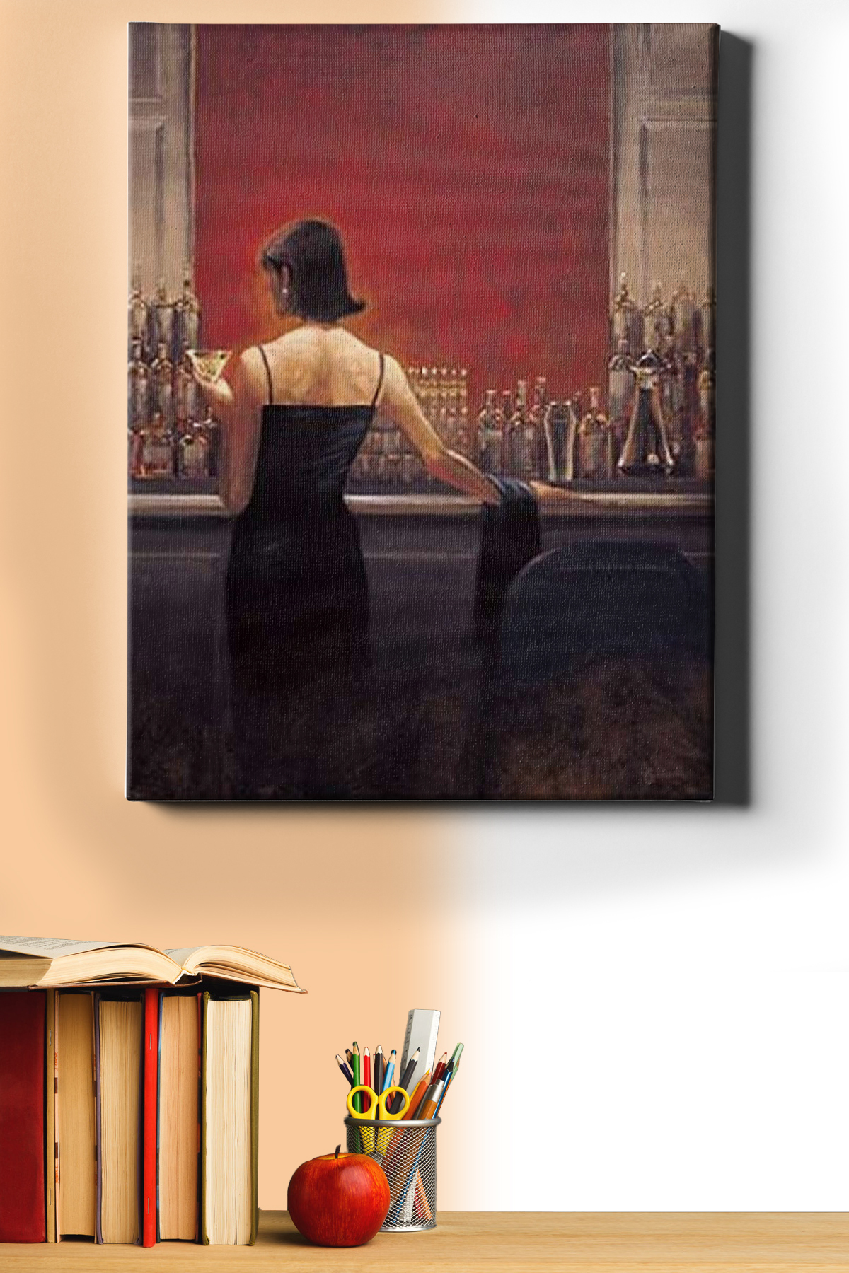 Sayılarla Boyama Seti Kasnaklı Bardaki Gizemli Kadın