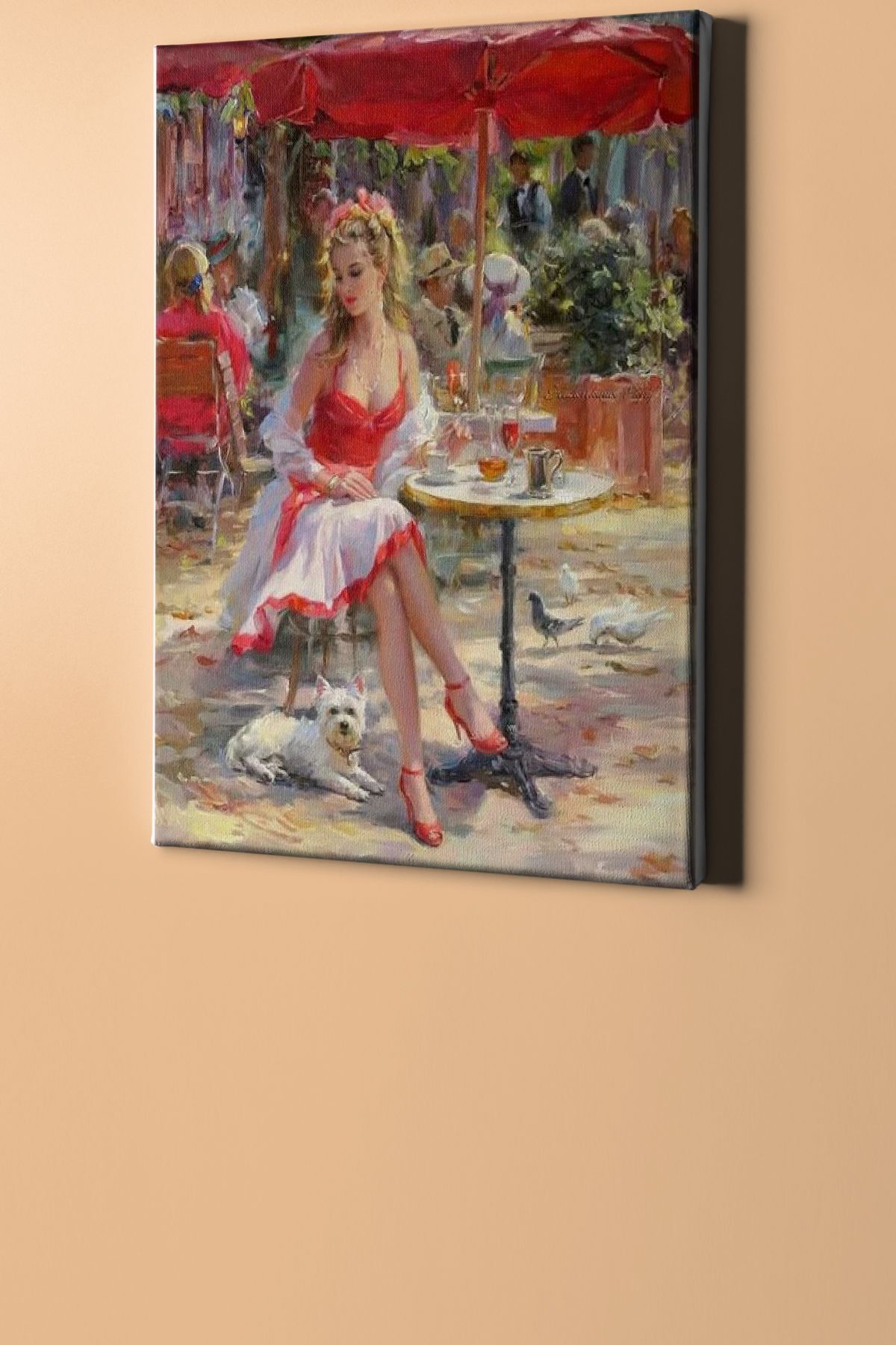 Sayılarla Boyama Seti Kasnaklı Cafede Bekleyiş - Görsel 2