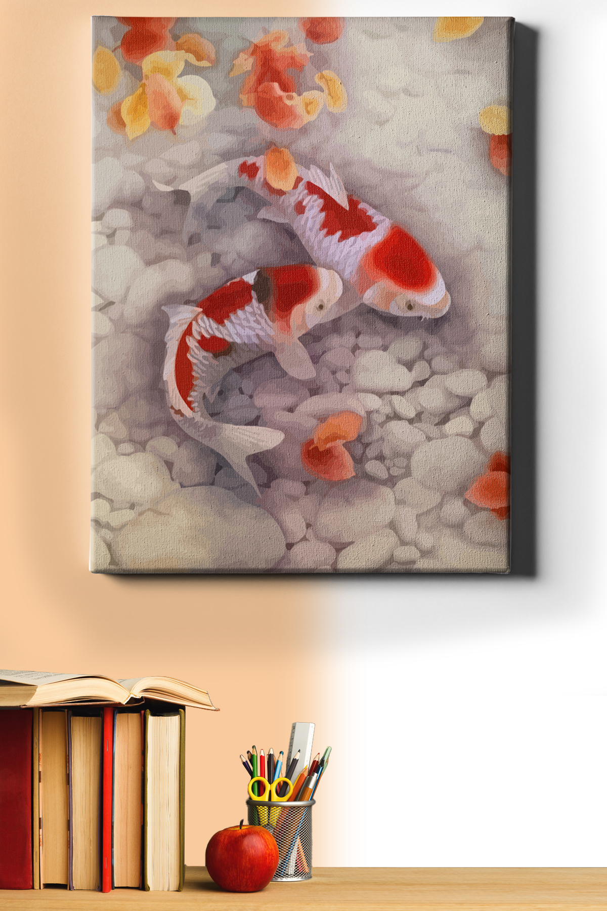 Sayılarla Boyama Seti Kasnaklı Dans Eden Japon Balıkları