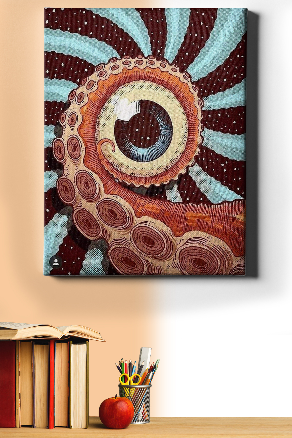 Sayılarla Boyama Seti Kasnaklı Hipnotik Göz