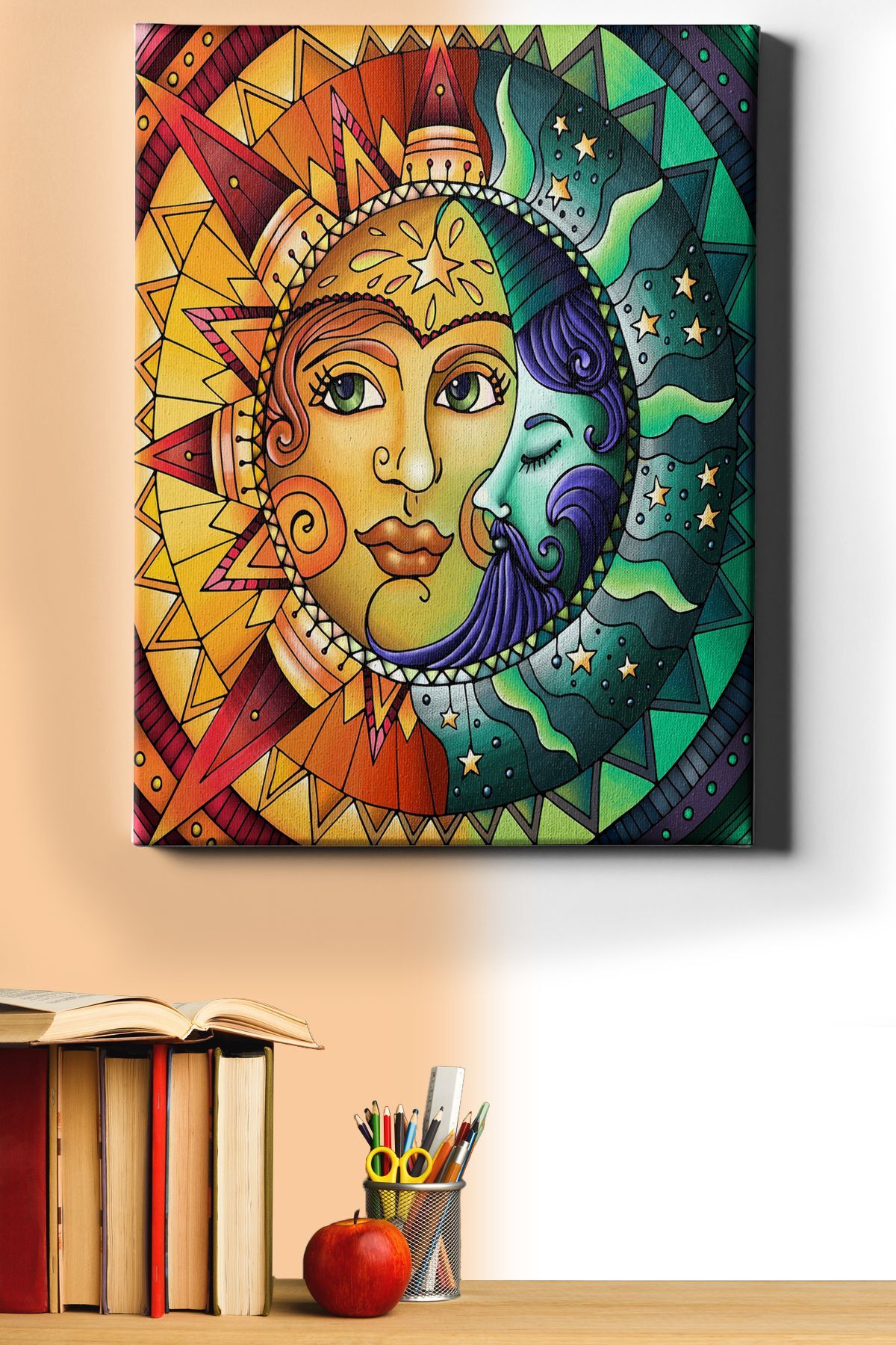 Sayılarla Boyama Seti Kasnaklı Güneş Ve Ay