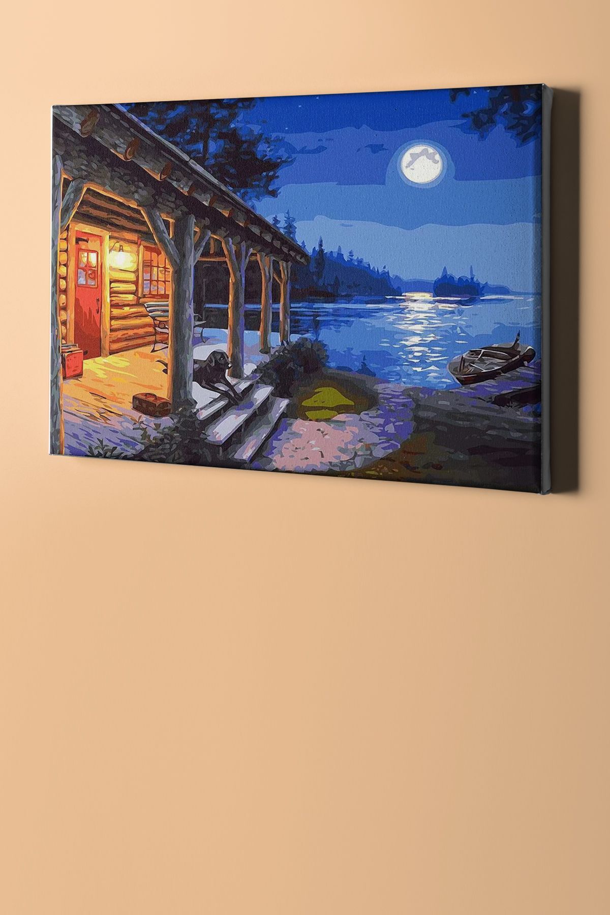 Sayılarla Boyama Seti Kasnaklı Sahildeki Baraka - Görsel 2