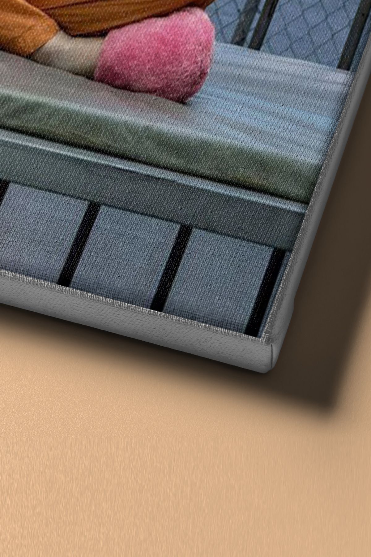 Kitap Okuyan Harley Quınn Sayılarla Boyama Seti Tuval Seti Fırça Boya Dahil (kasnaklı) Hobi - c - Görsel 4