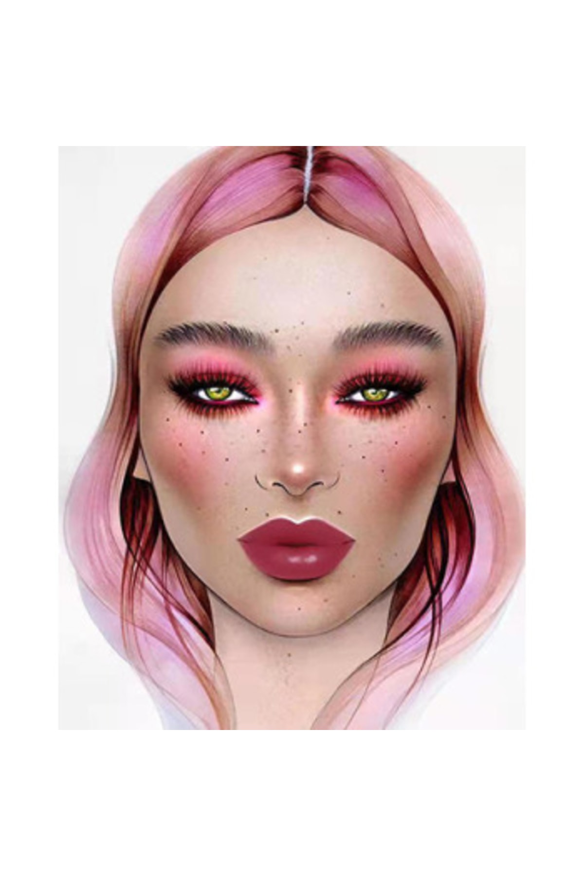 Sayılarla Boyama Seti Kasnaklı Toz Pembe Bir Gün - Görsel 2