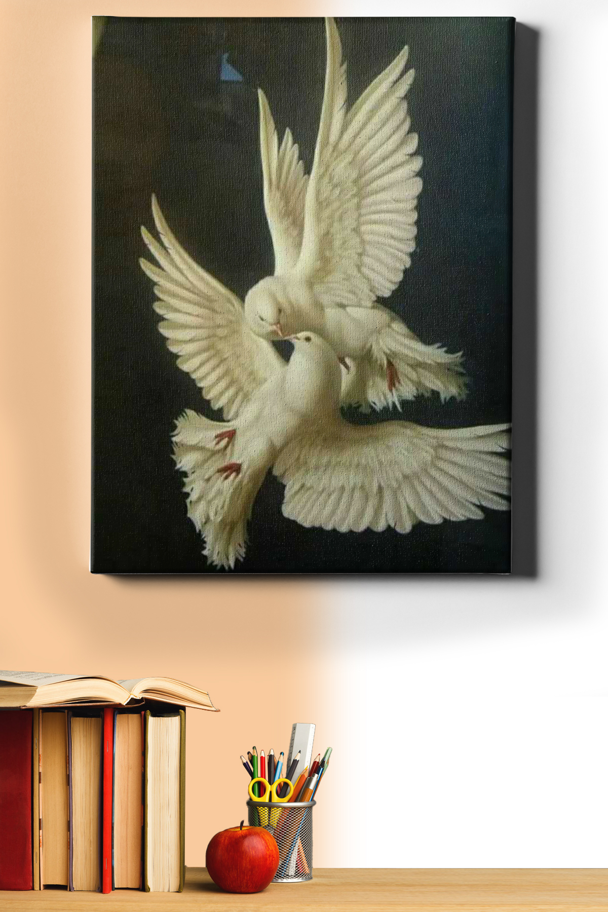 Sayılarla Boyama Seti Kasnaklı Çifte Kumrular