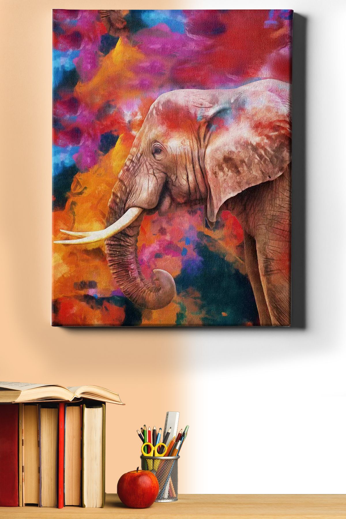 Sayılarla Boyama Seti Kasnaklı Yaşlı Filin Neşesi