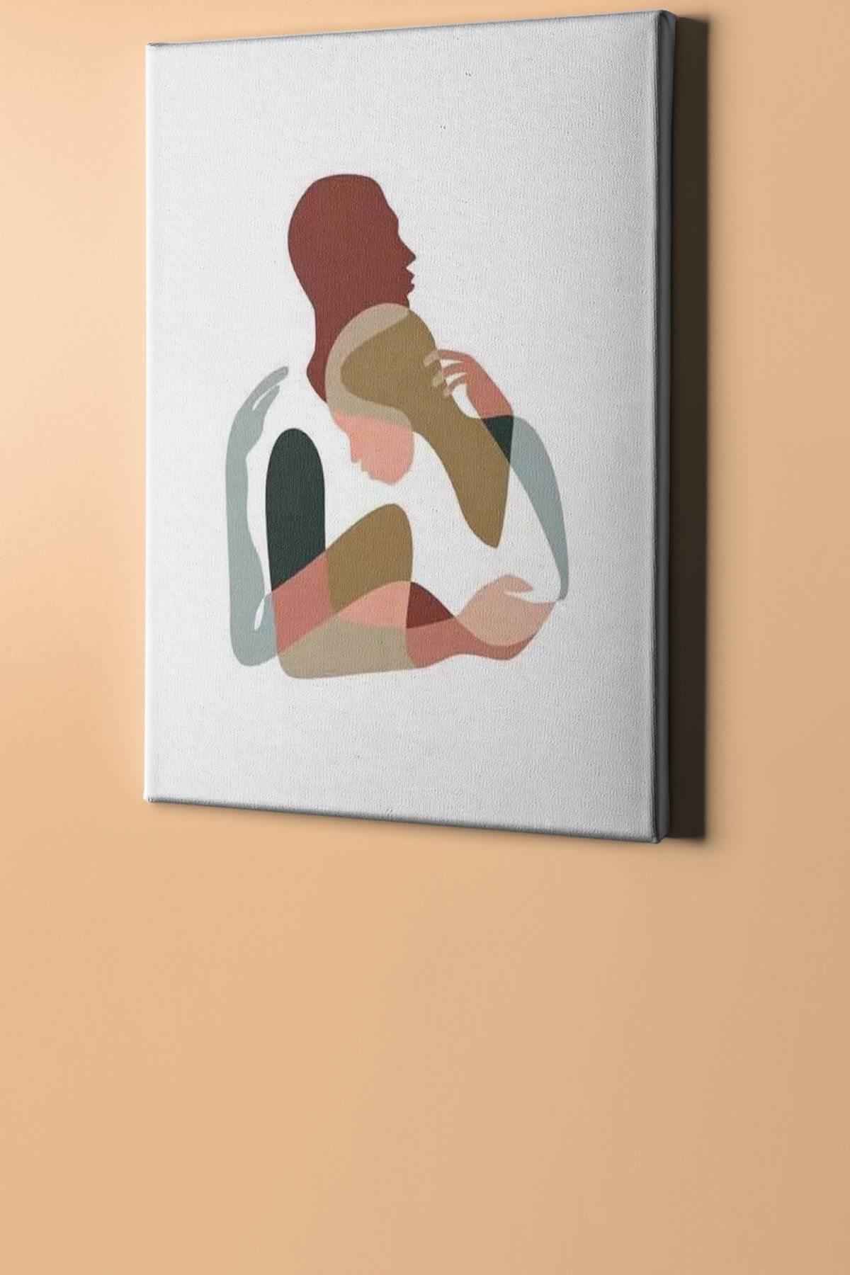 Sayılarla Boyama Seti Kasnaklı Minimal Sarılan Çift - Görsel 2