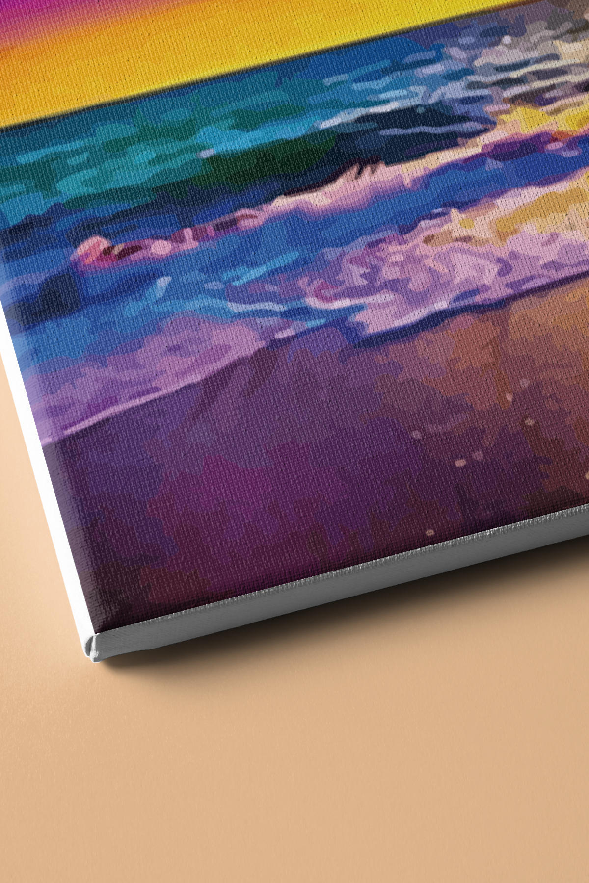 Sayılarla Boyama Seti Kasnaklı Dalgalar Ve Günbatımı - Görsel 3