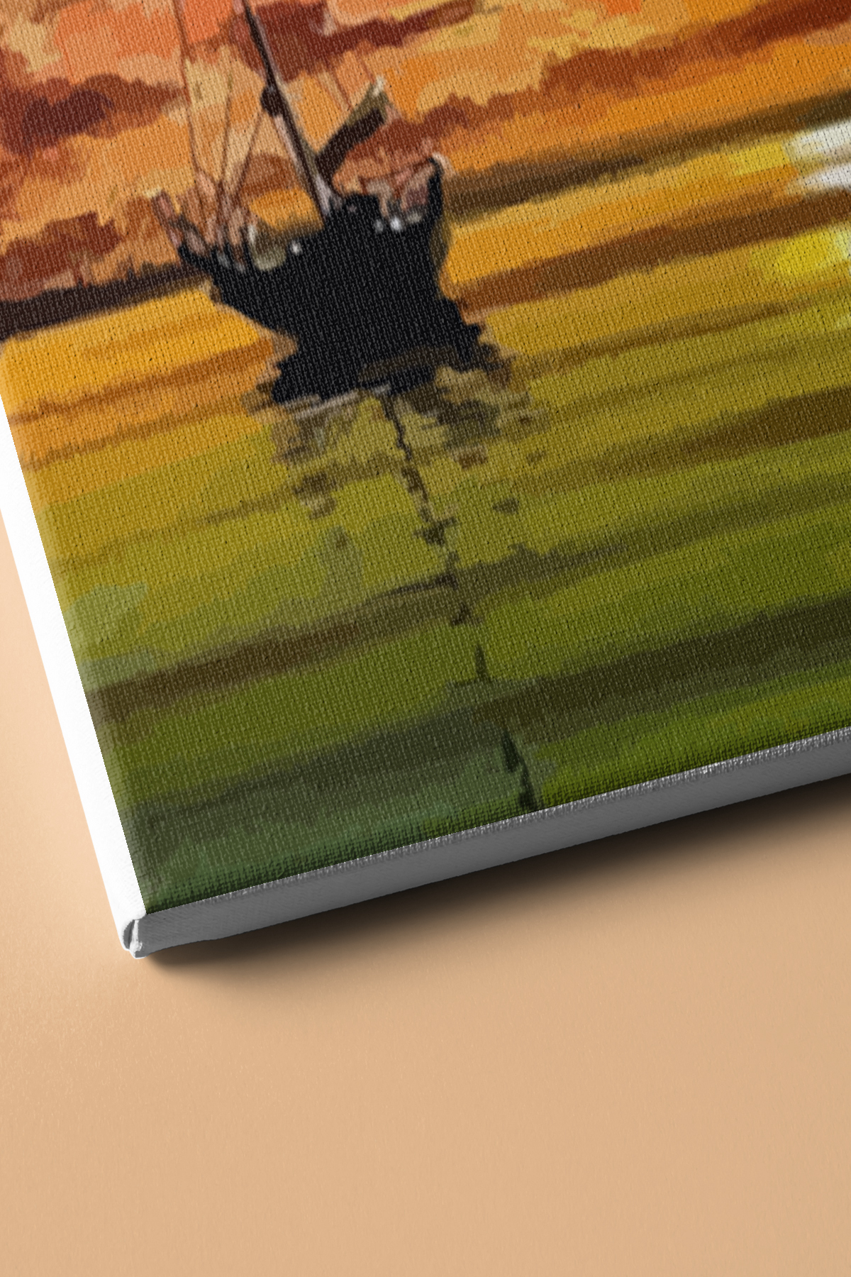 Sayılarla Boyama Seti Kasnaklı Okyanusta Gün Batımı - Görsel 3