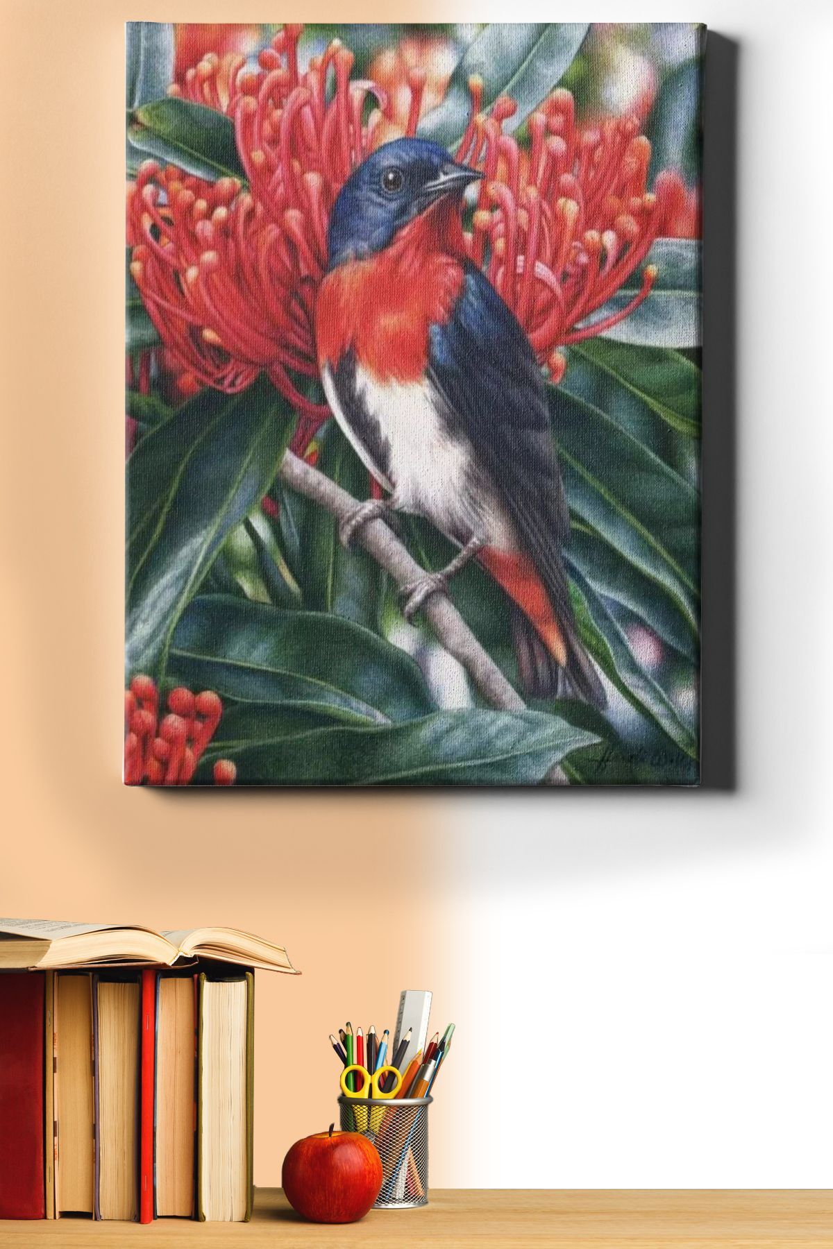 Sayılarla Boyama Seti Kasnaklı Daldaki Kuş