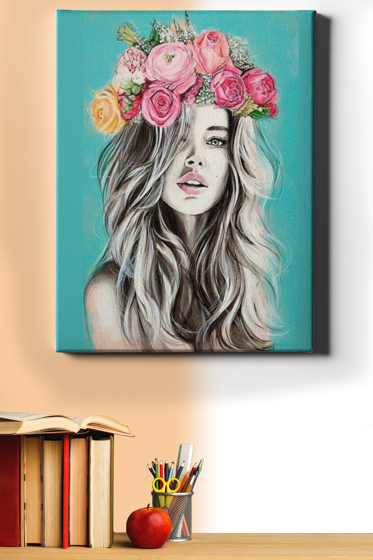 Sayılarla Boyama Seti Kasnaklı Gül Taç