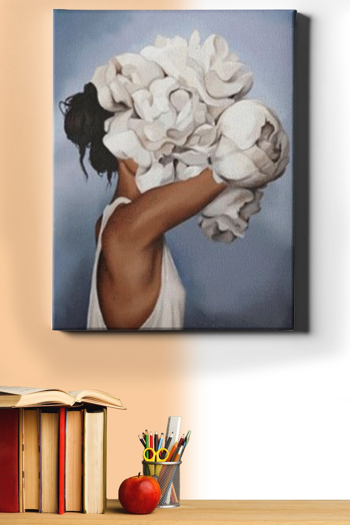 Sayılarla Boyama Seti Kasnaklı Kadınlar Çiçektir