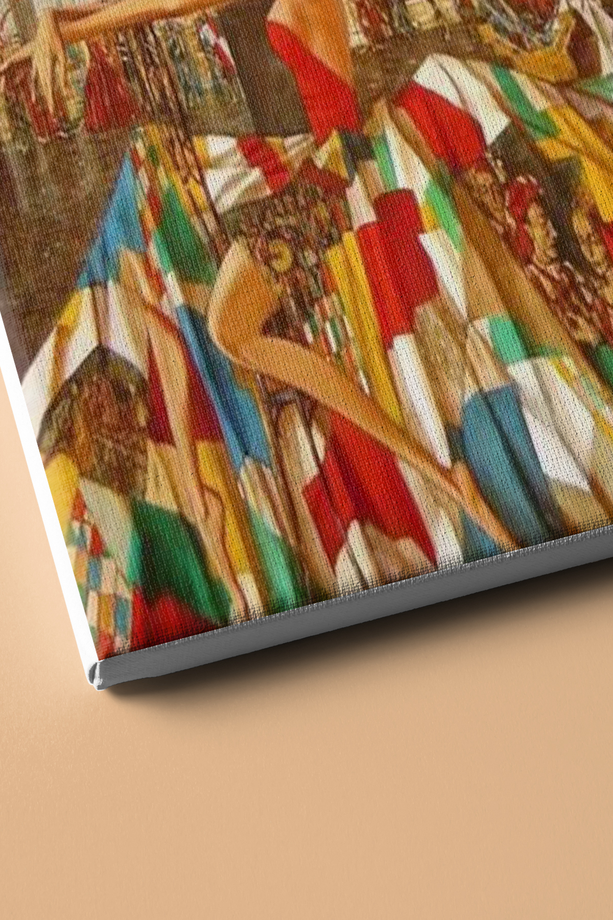 Sayılarla Boyama Seti Kasnaklı Ortadaki Renkli Elbiseli Kadın - Görsel 3