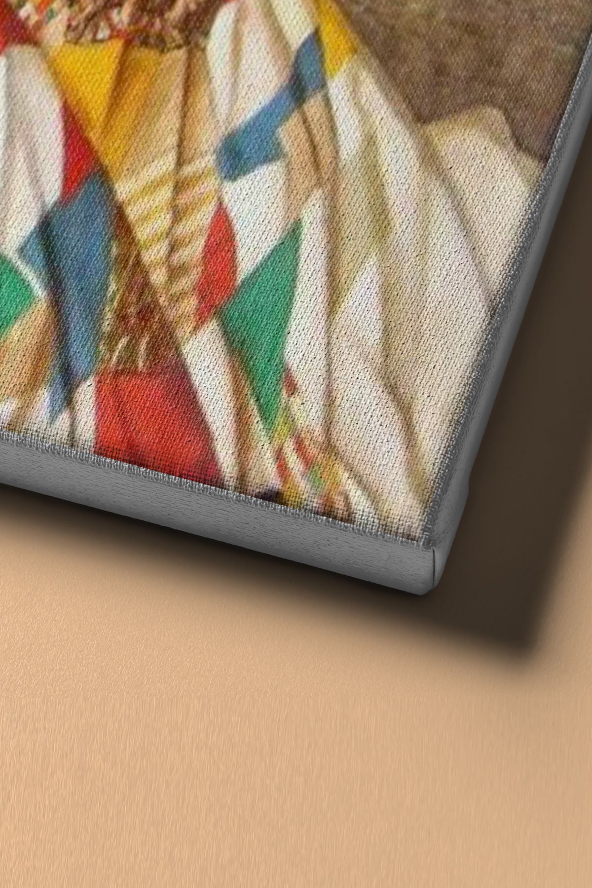 Sayılarla Boyama Seti Kasnaklı Ortadaki Renkli Elbiseli Kadın - Görsel 4